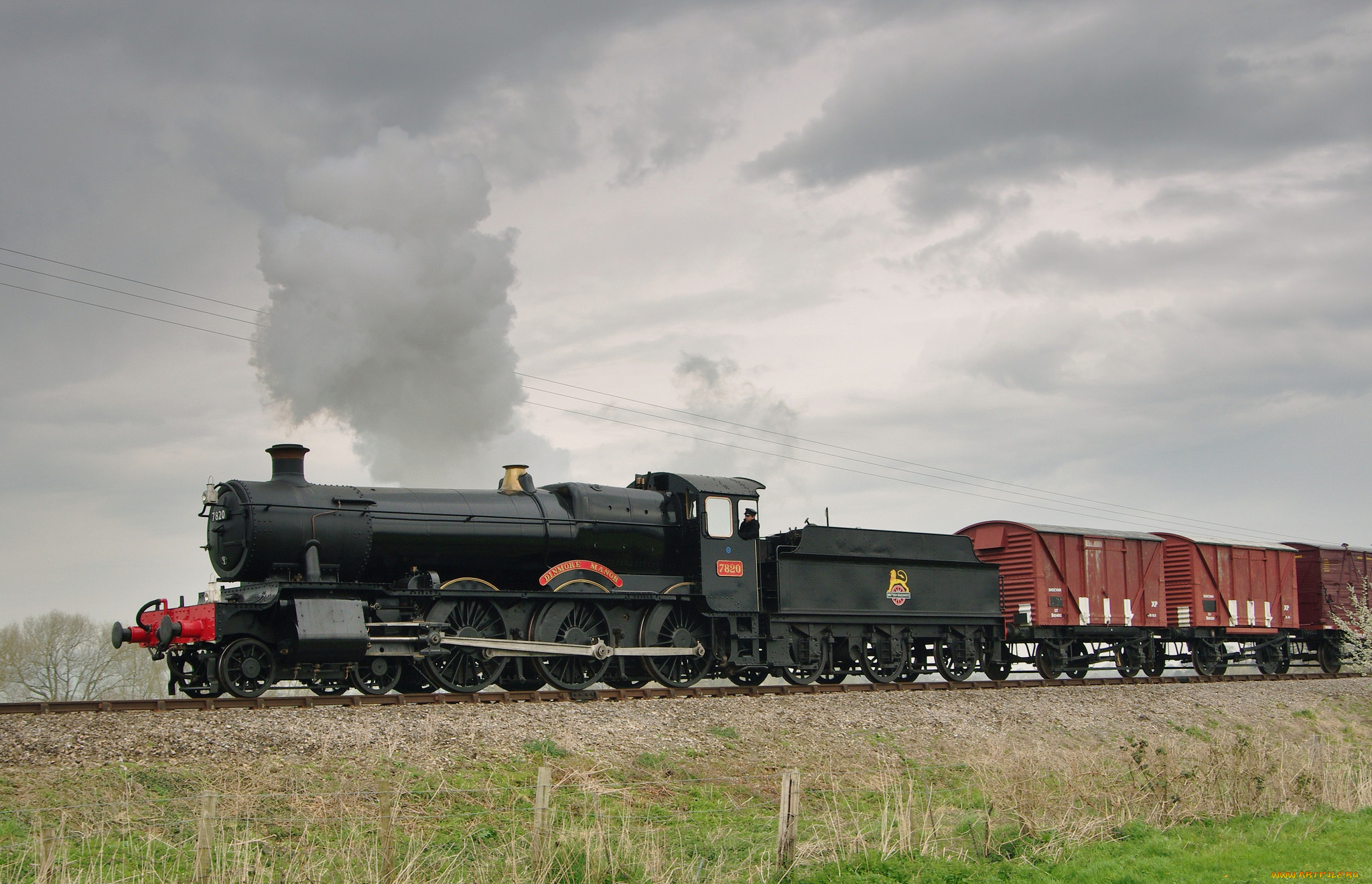 техника, паровозы, дорога, железная, паровоз, рельсы