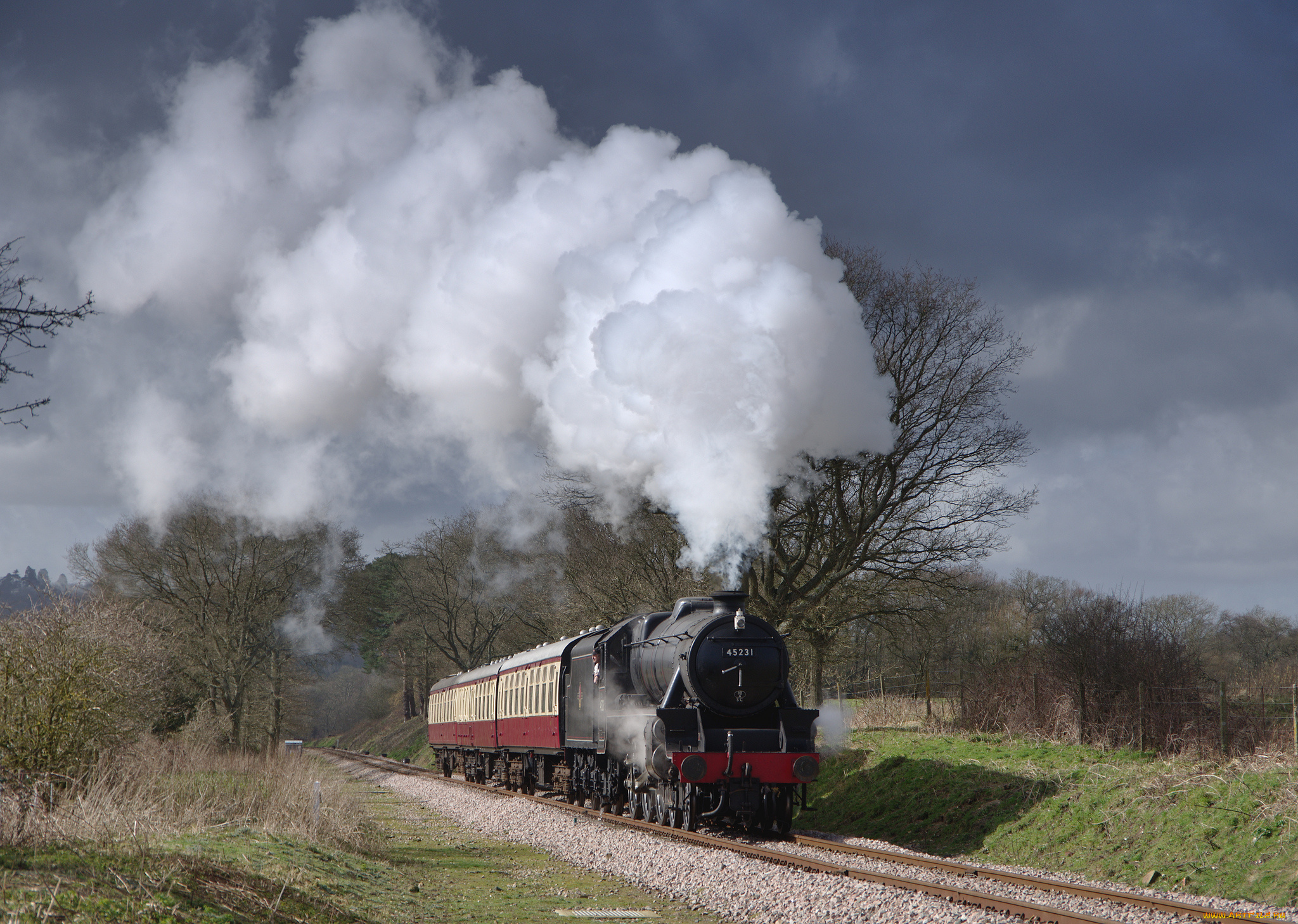техника, паровозы, железная, паровоз, дорога, рельсы