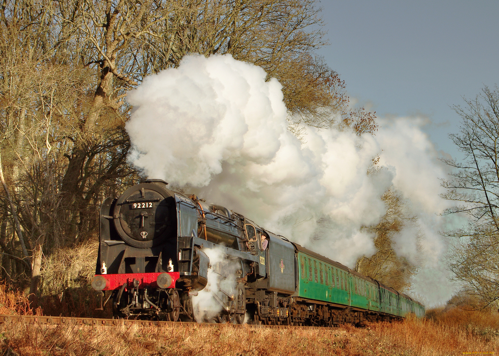 техника, паровозы, дорога, железная, паровоз, рельсы