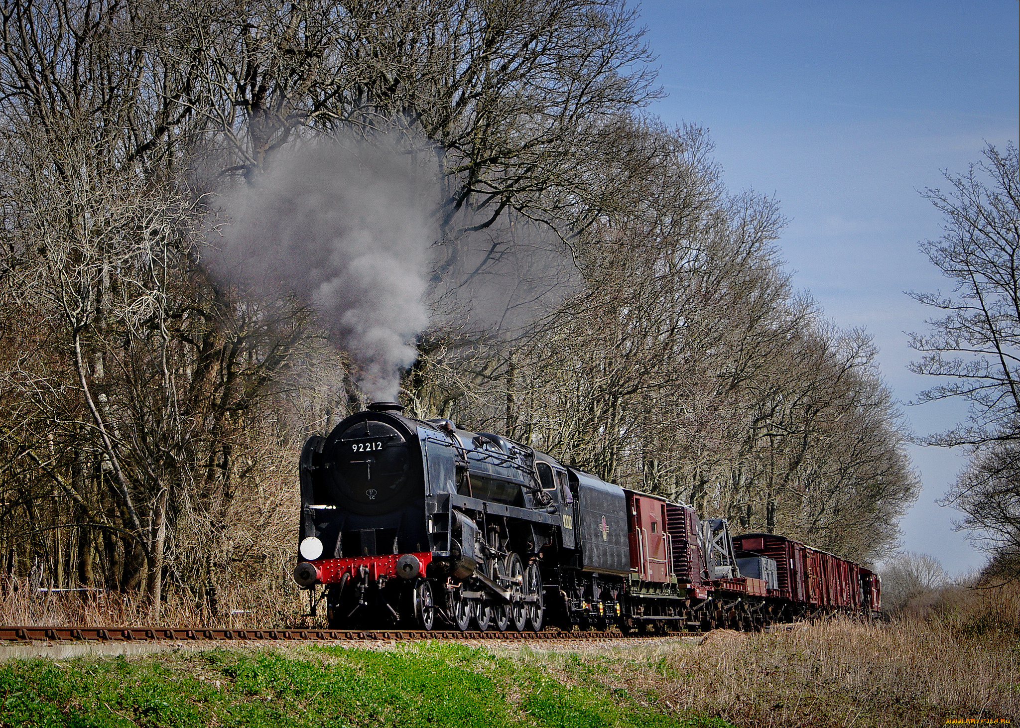 техника, паровозы, паровоз, рельсы, дорога, железная