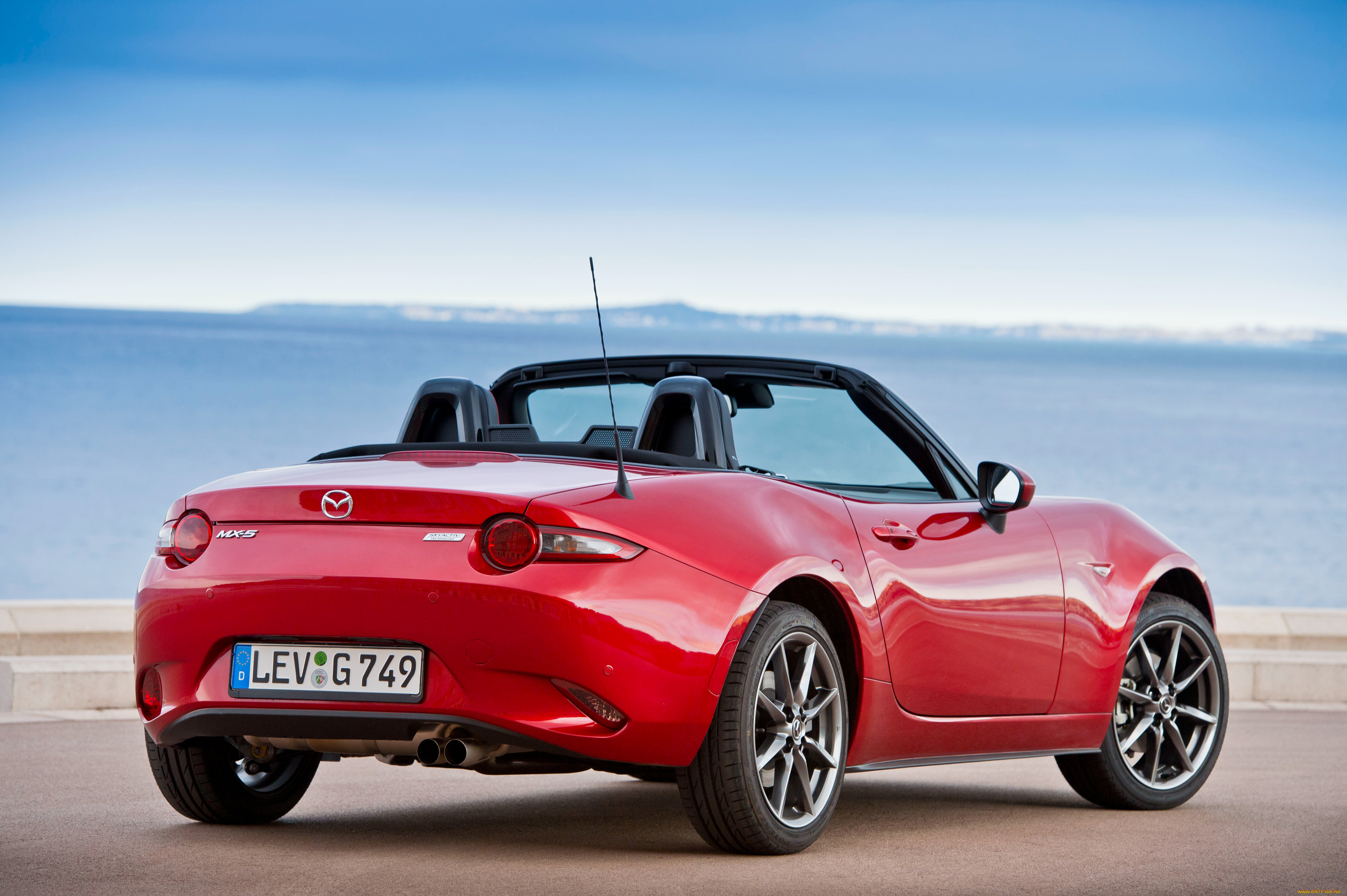 автомобили, mazda, nd, mx-5, красный, 2015г