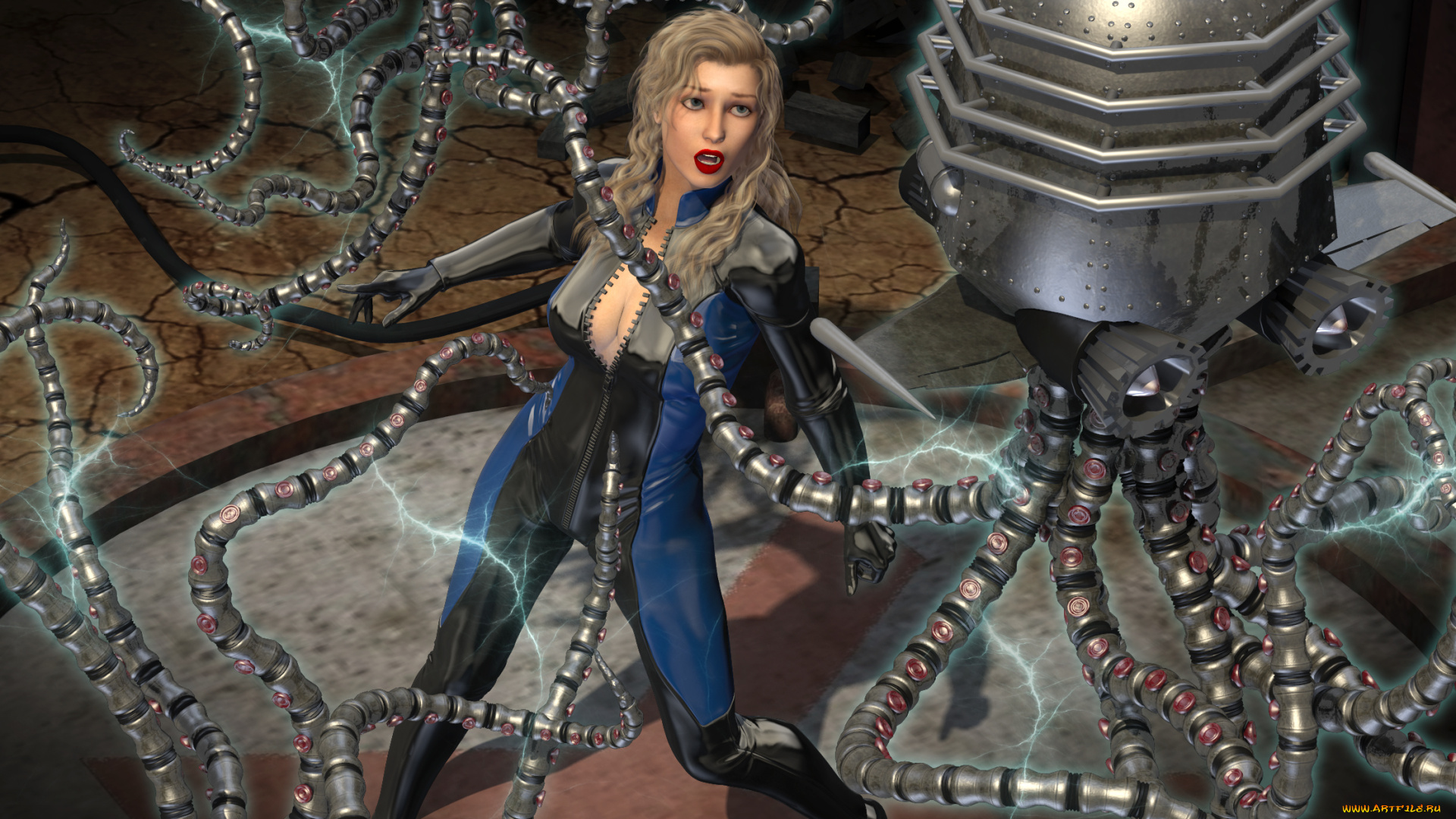 3д, графика, фантазия, , fantasy, фон, взгляд, девушка