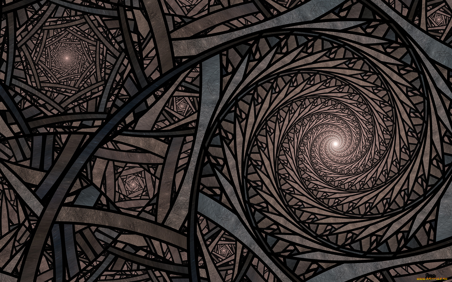 3д, графика, фракталы, , fractal, фон, цвета, узор