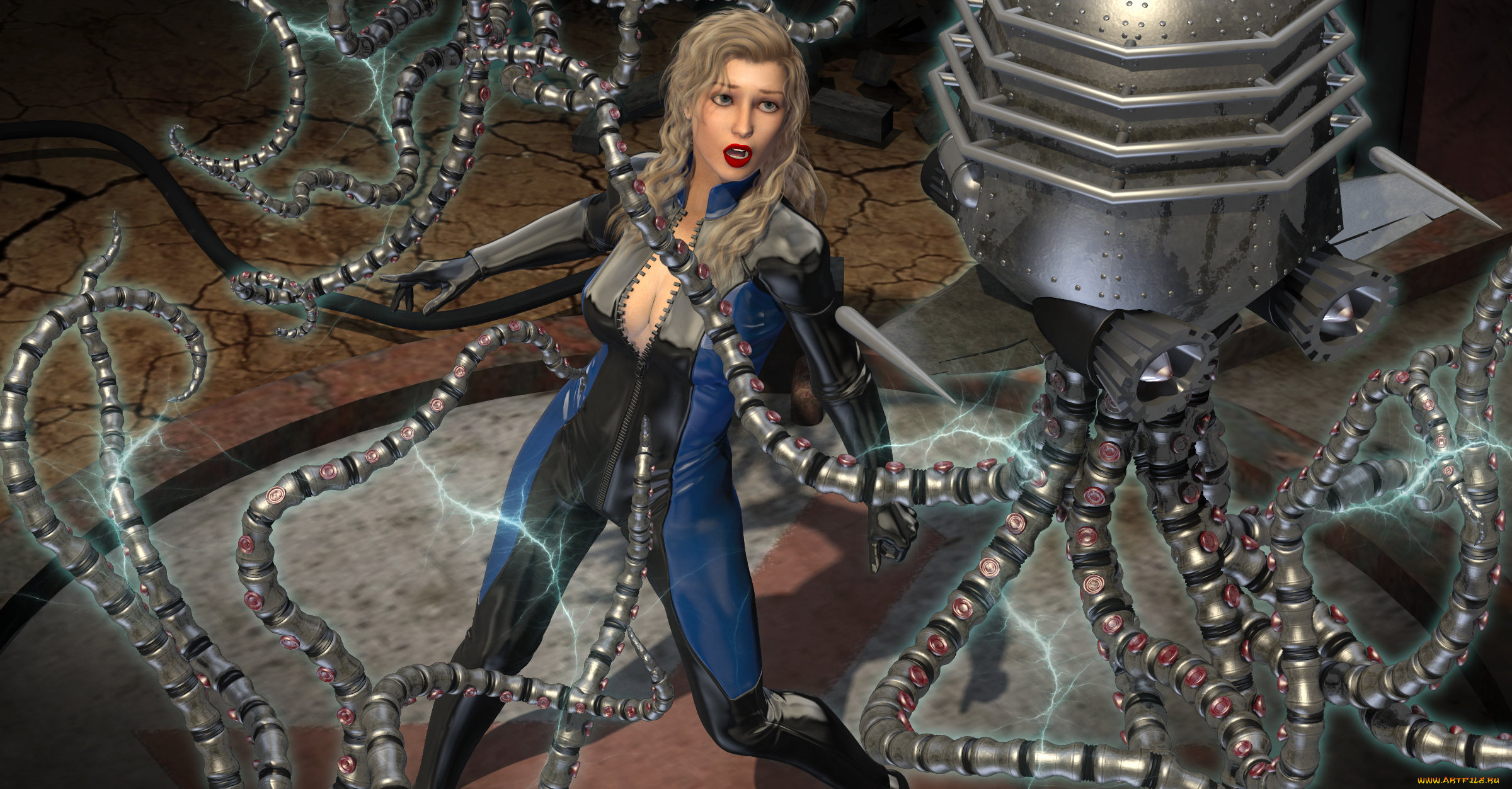 3д, графика, фантазия, , fantasy, фон, взгляд, девушка