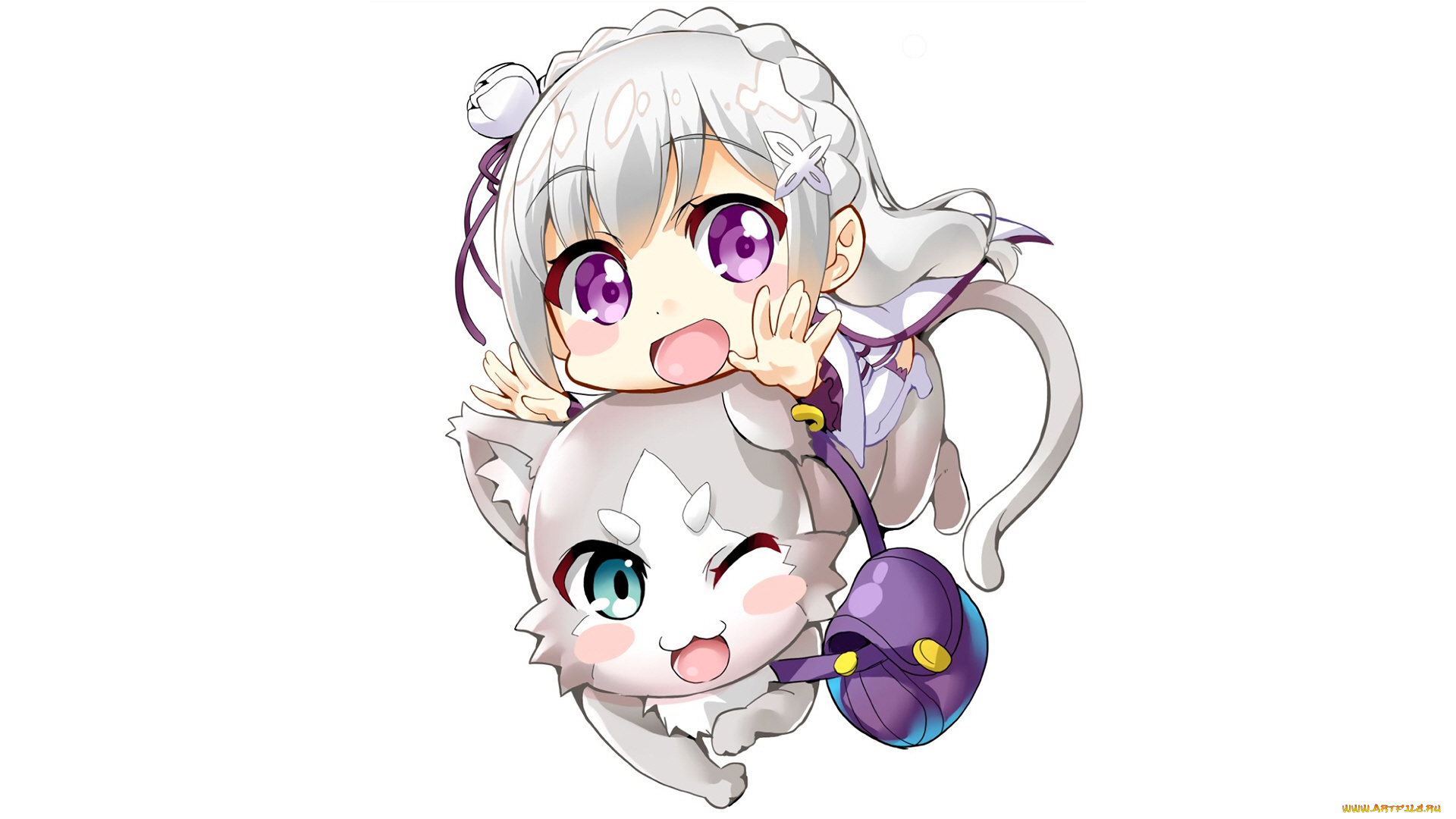 аниме, re, , zero, kara, hajimeru, isekai, seikatsu, пак, эмилия