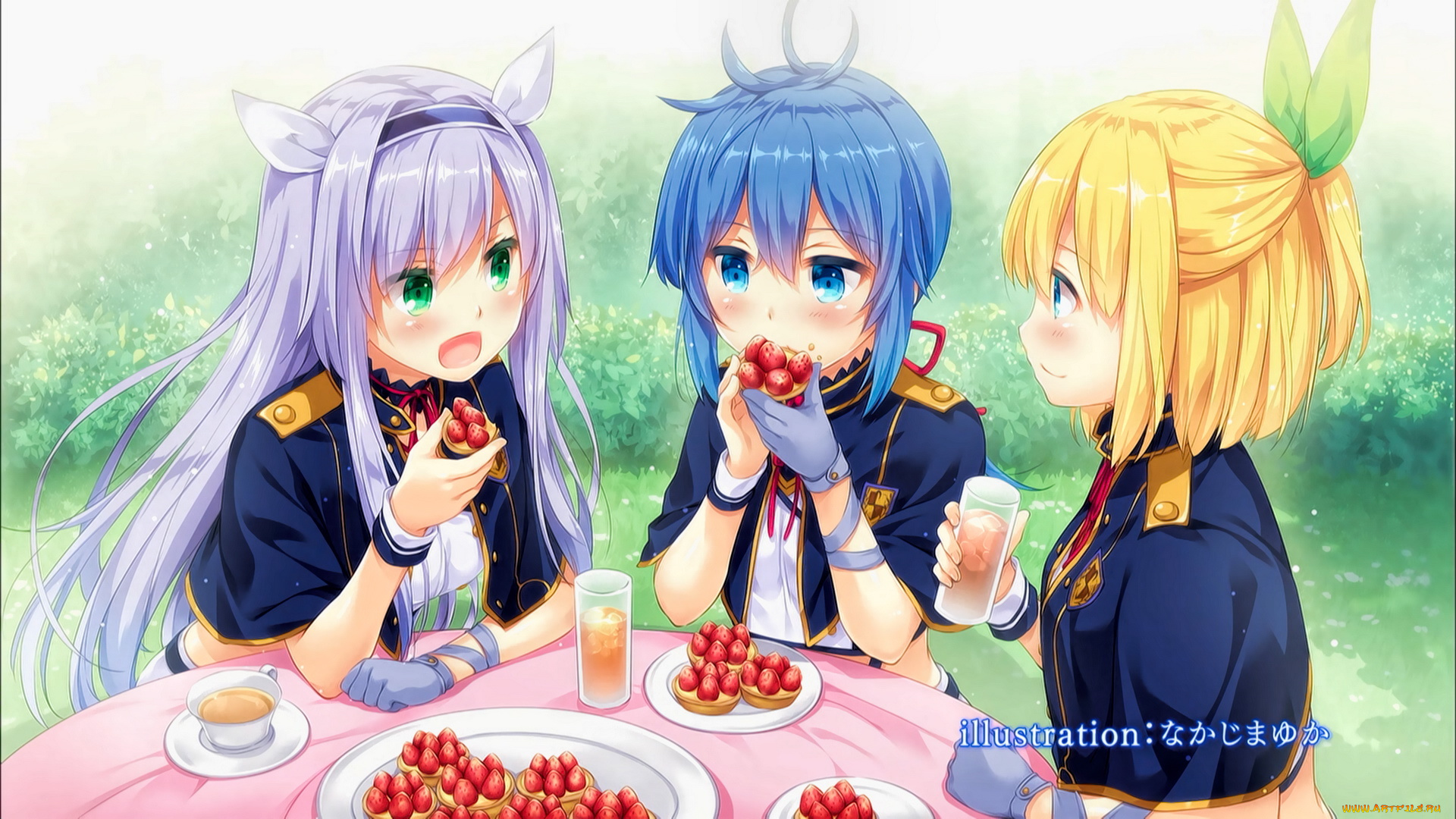 аниме, rokudenashi, majutsu, koushi, to, akashic, records, девушки, взгляд, фон