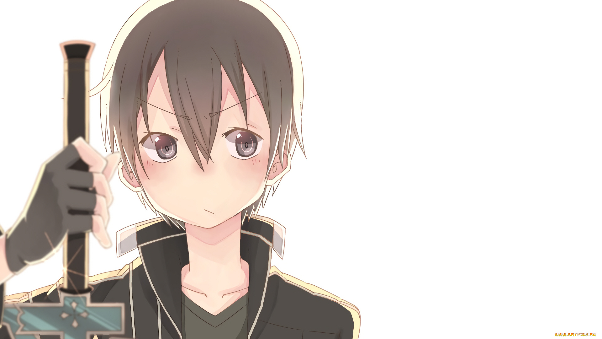 аниме, sword, art, online, кирито