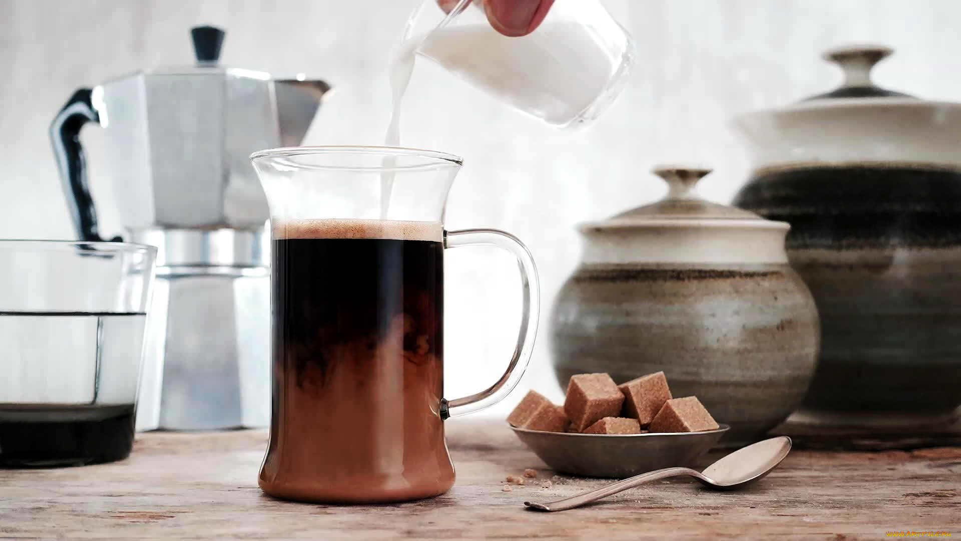 еда, кофе, , кофейные, зёрна, молоко, сахар