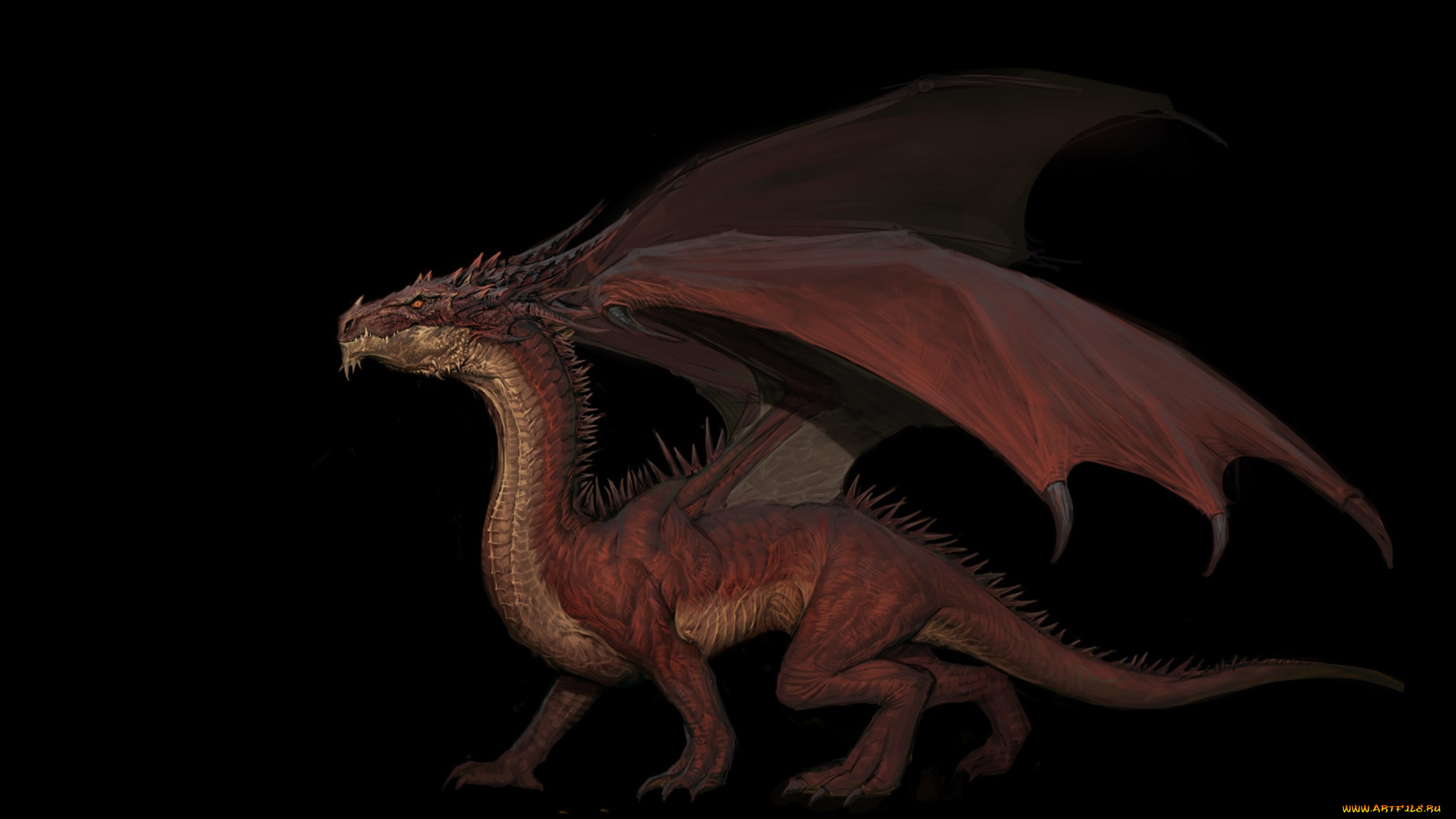 фэнтези, драконы, фентези, дракон, арт