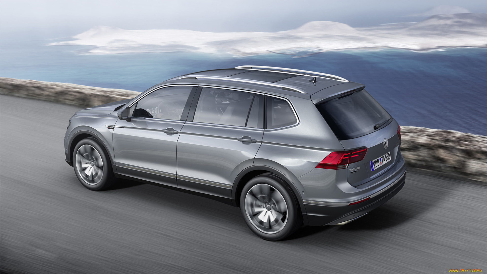 volkswagen, tiguan, allspace, highline, 4motion, 2018, автомобили, volkswagen, tiguan, allspace, highline, 4motion, 2018