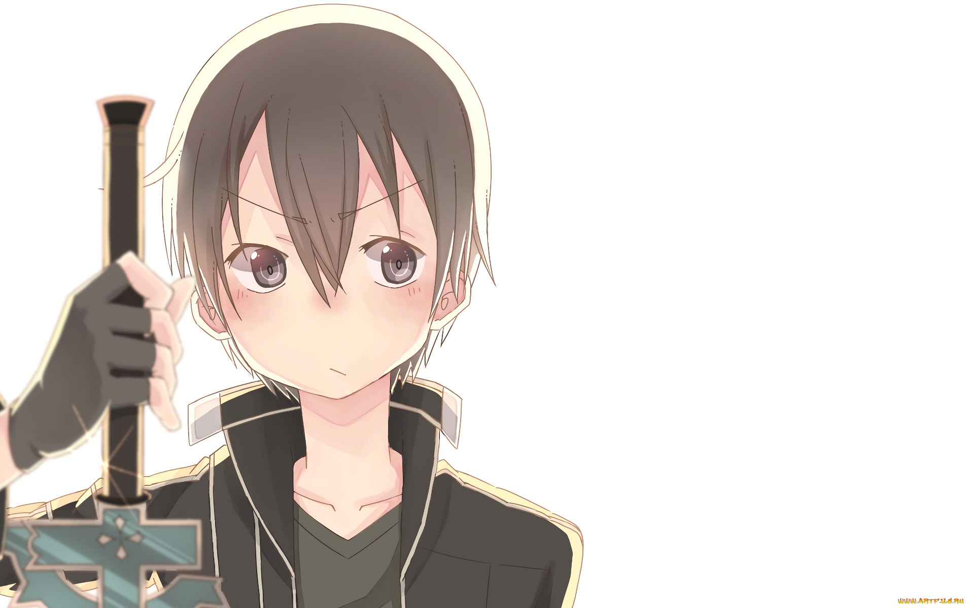 аниме, sword, art, online, кирито