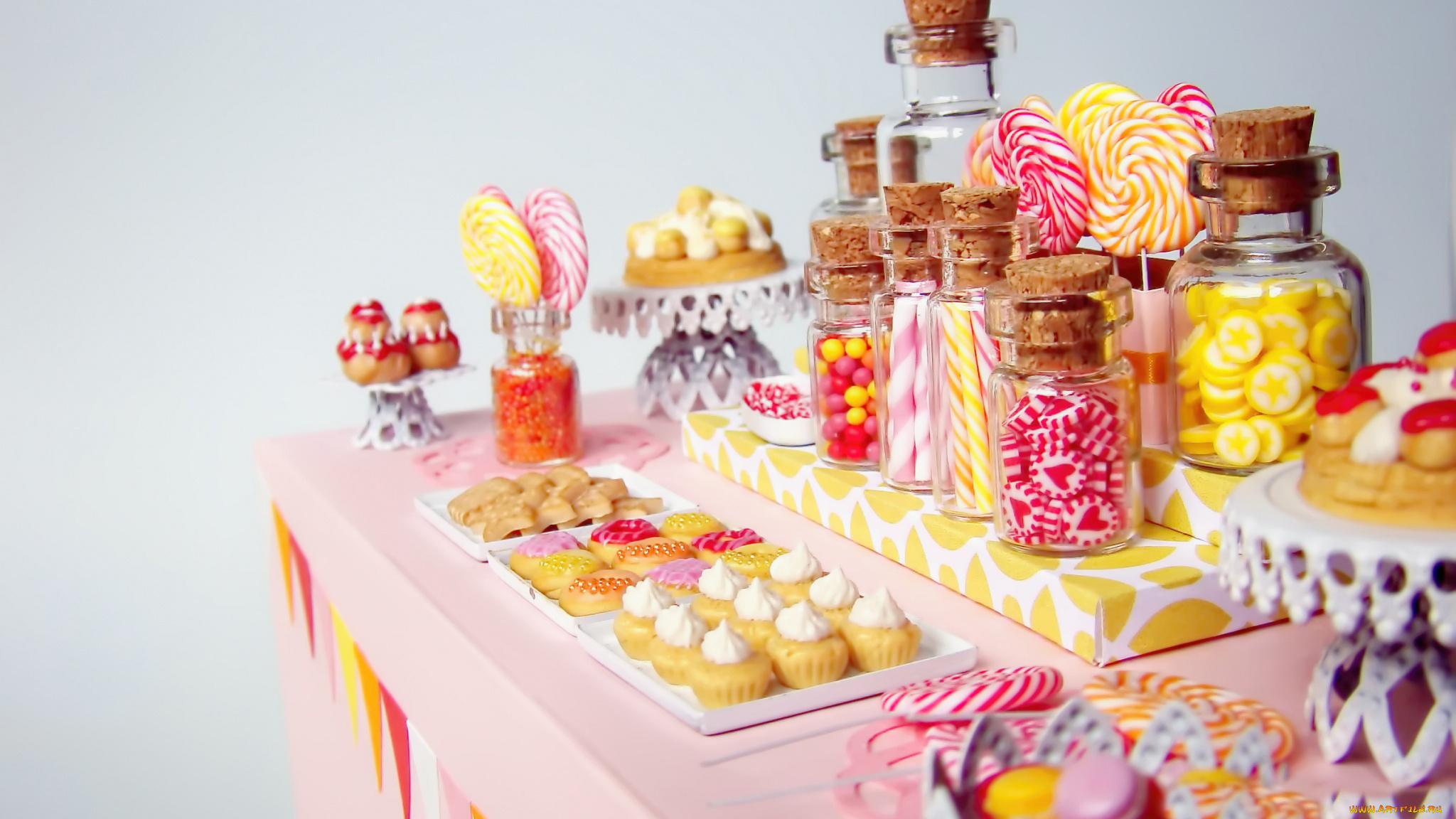 еда, разное, пирожные, конфеты, леденцы