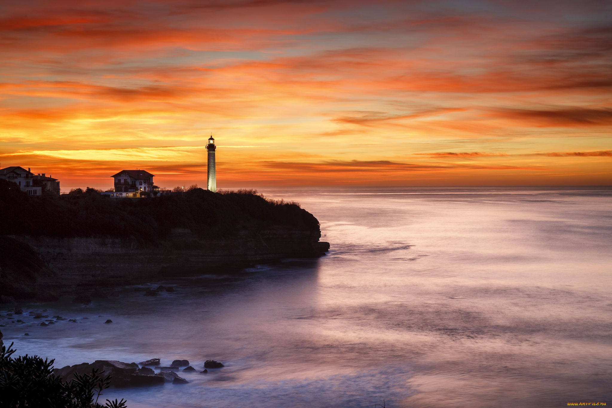 природа, маяки, закат, маяк, море