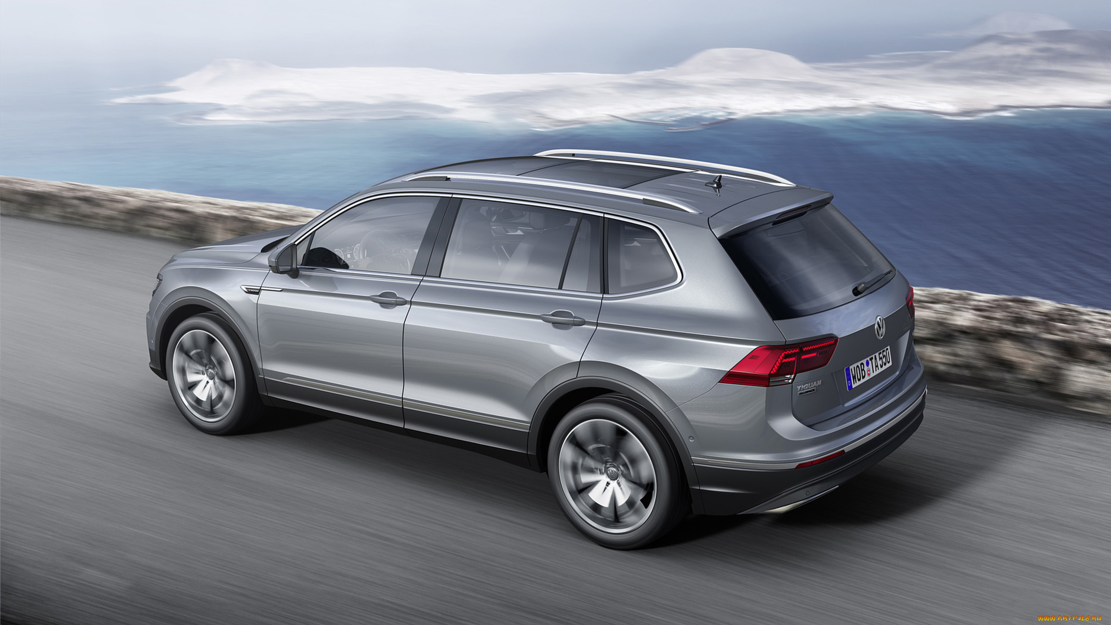 volkswagen, tiguan, allspace, highline, 4motion, 2018, автомобили, volkswagen, tiguan, allspace, highline, 4motion, 2018
