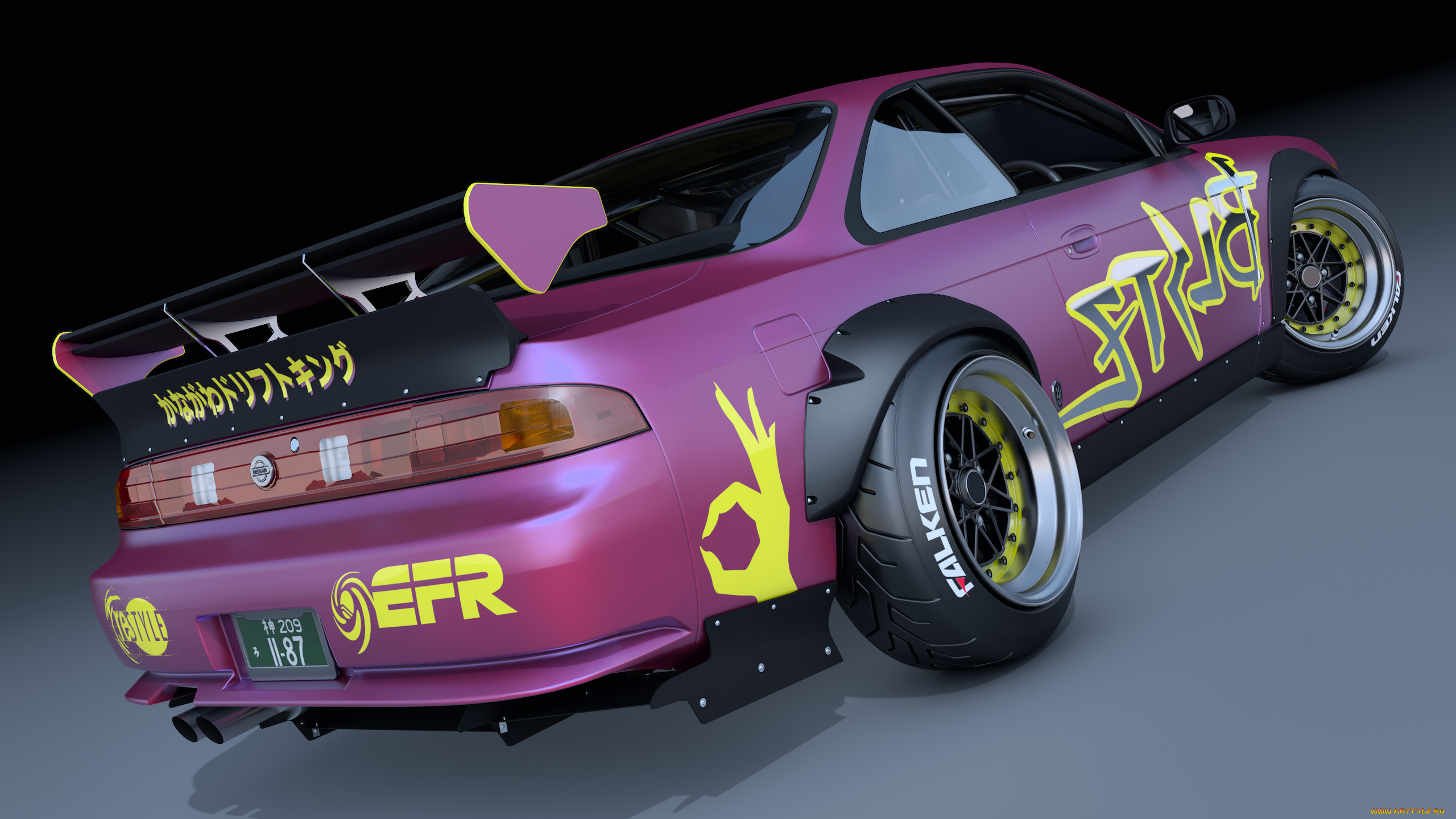 автомобили, 3д, фон, автомобиль