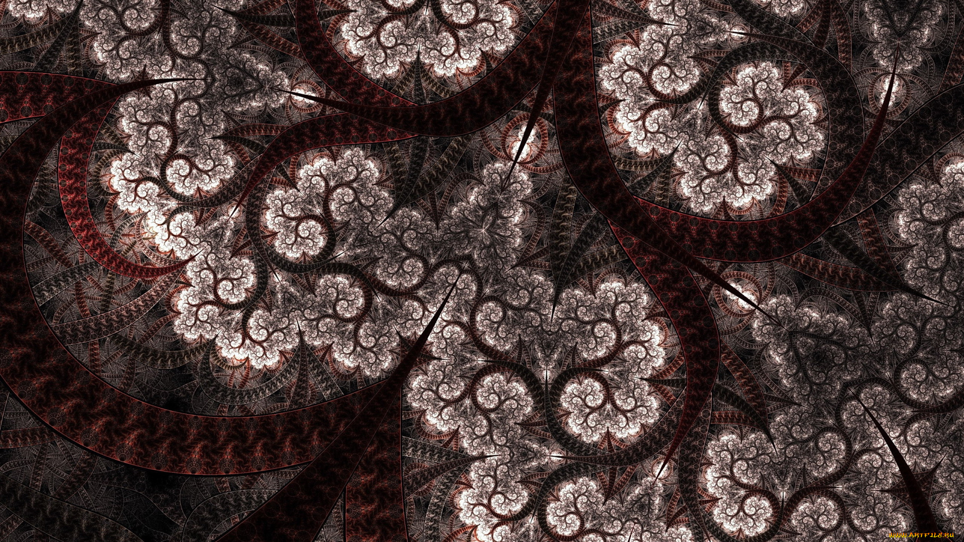 3д, графика, фракталы, , fractal, фон, узор, цвета