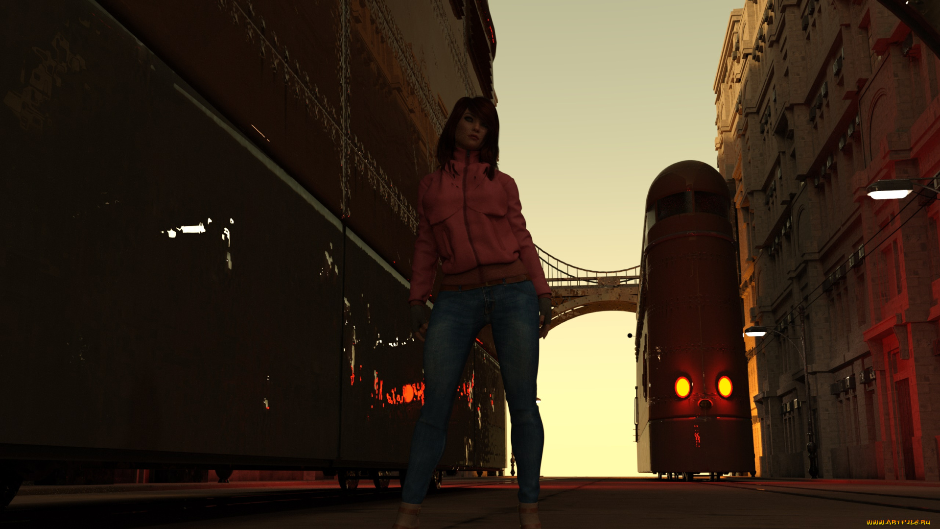 3д, графика, люди, , people, фон, взгляд, девушка