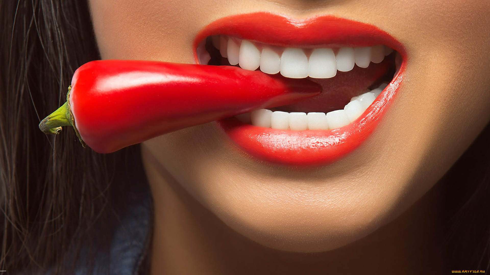 девушки, -unsort, , креатив, губы, крупно, перец