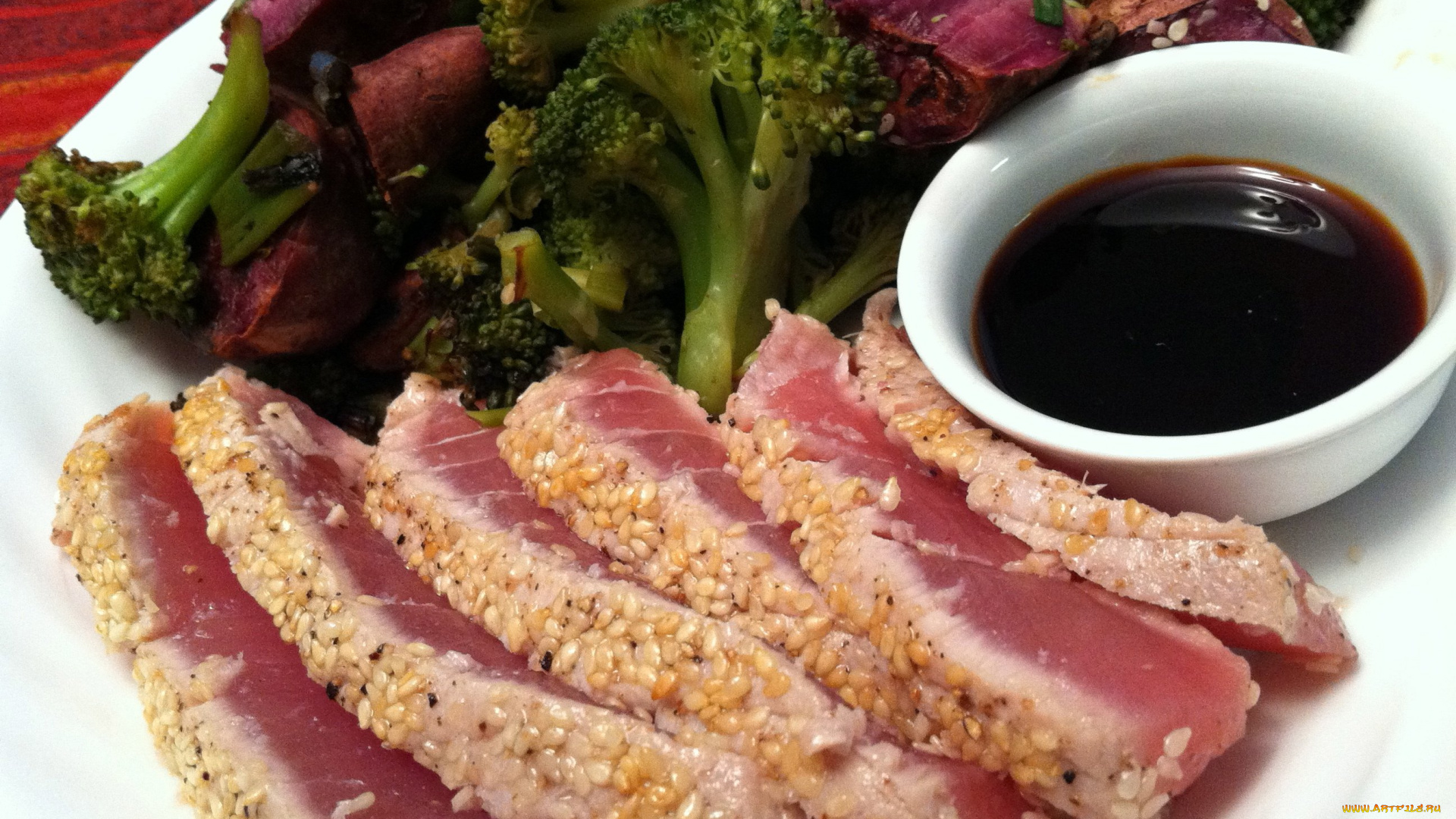 еда, рыбные, блюда, , с, морепродуктами, тунец