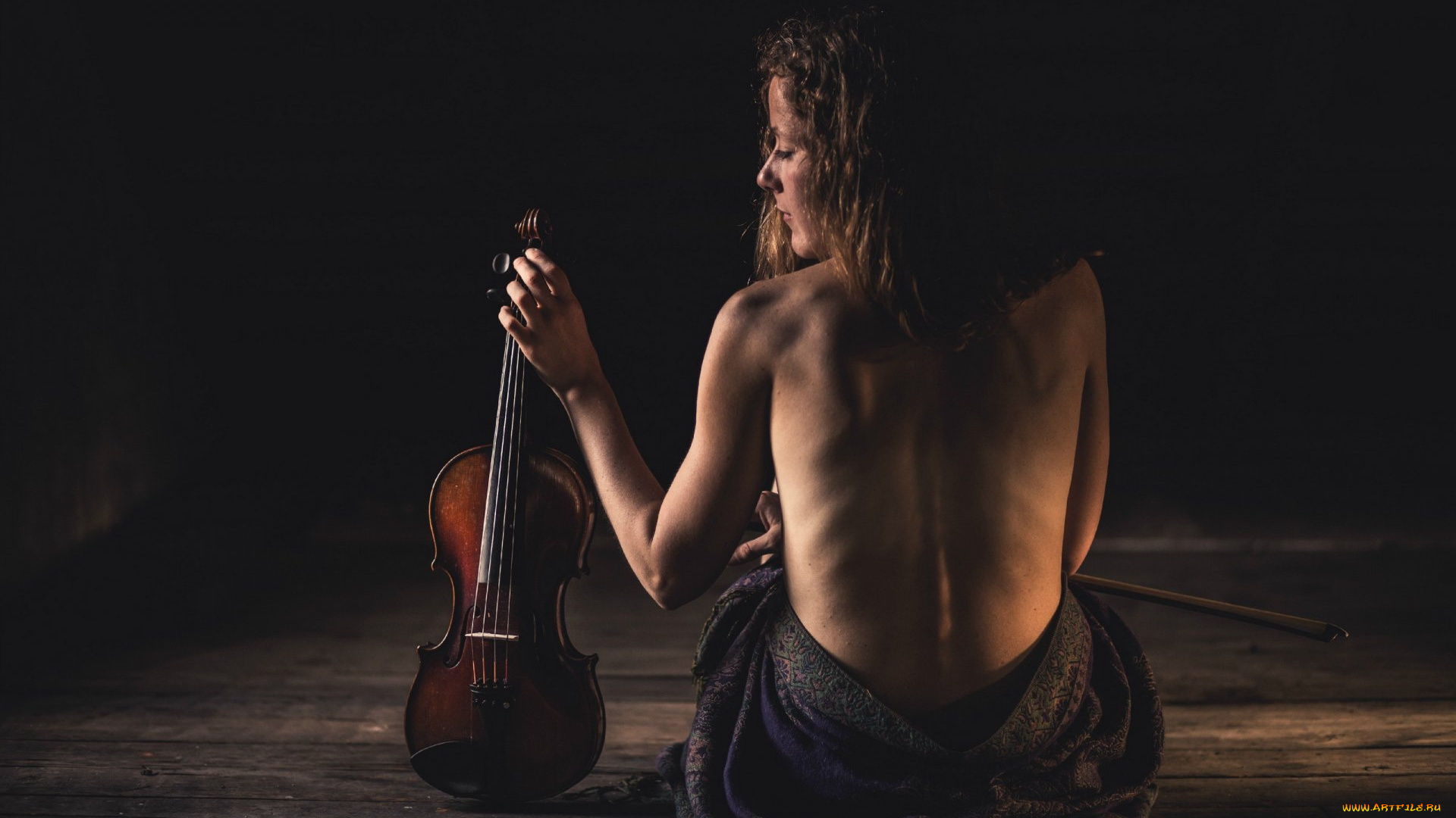 музыка, -другое, девушка, скрипка