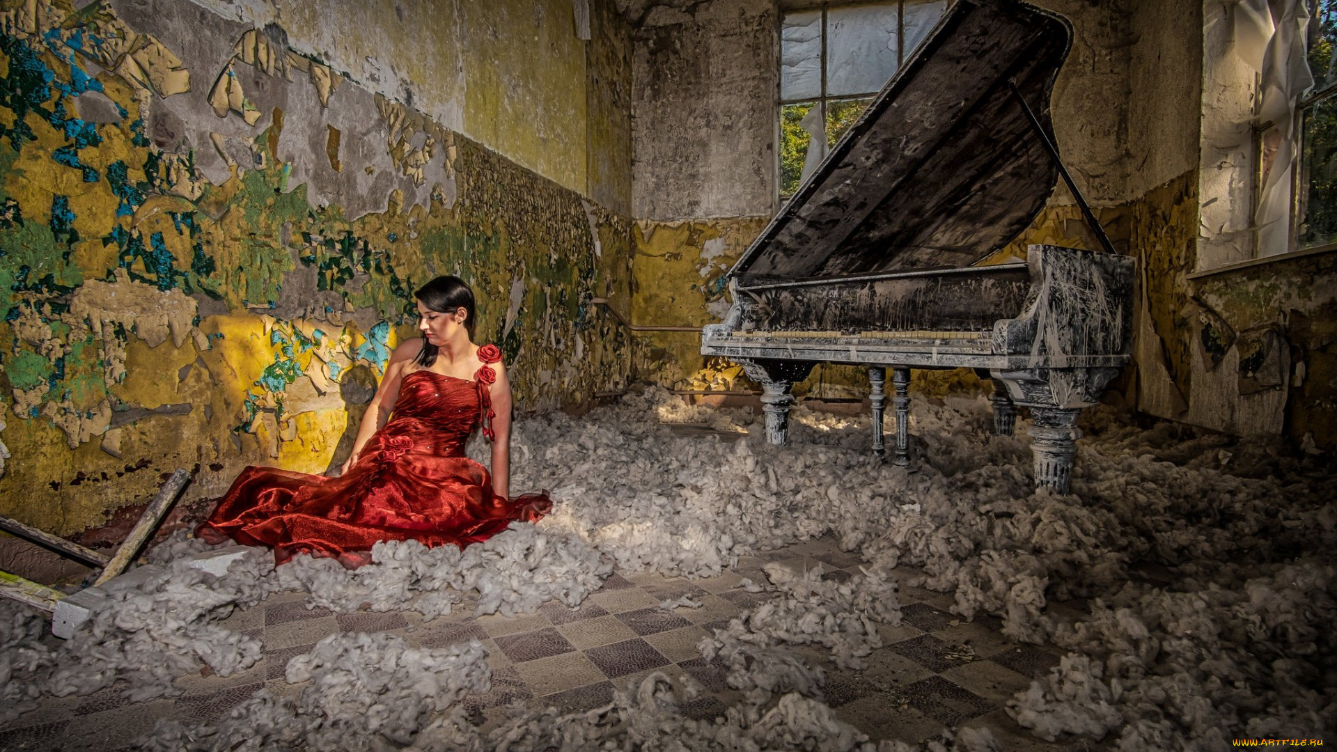 музыка, -другое, пианино, девушка