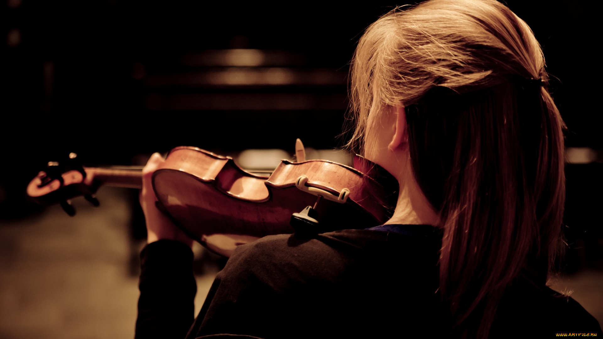 музыка, -другое, скрипка, девушка