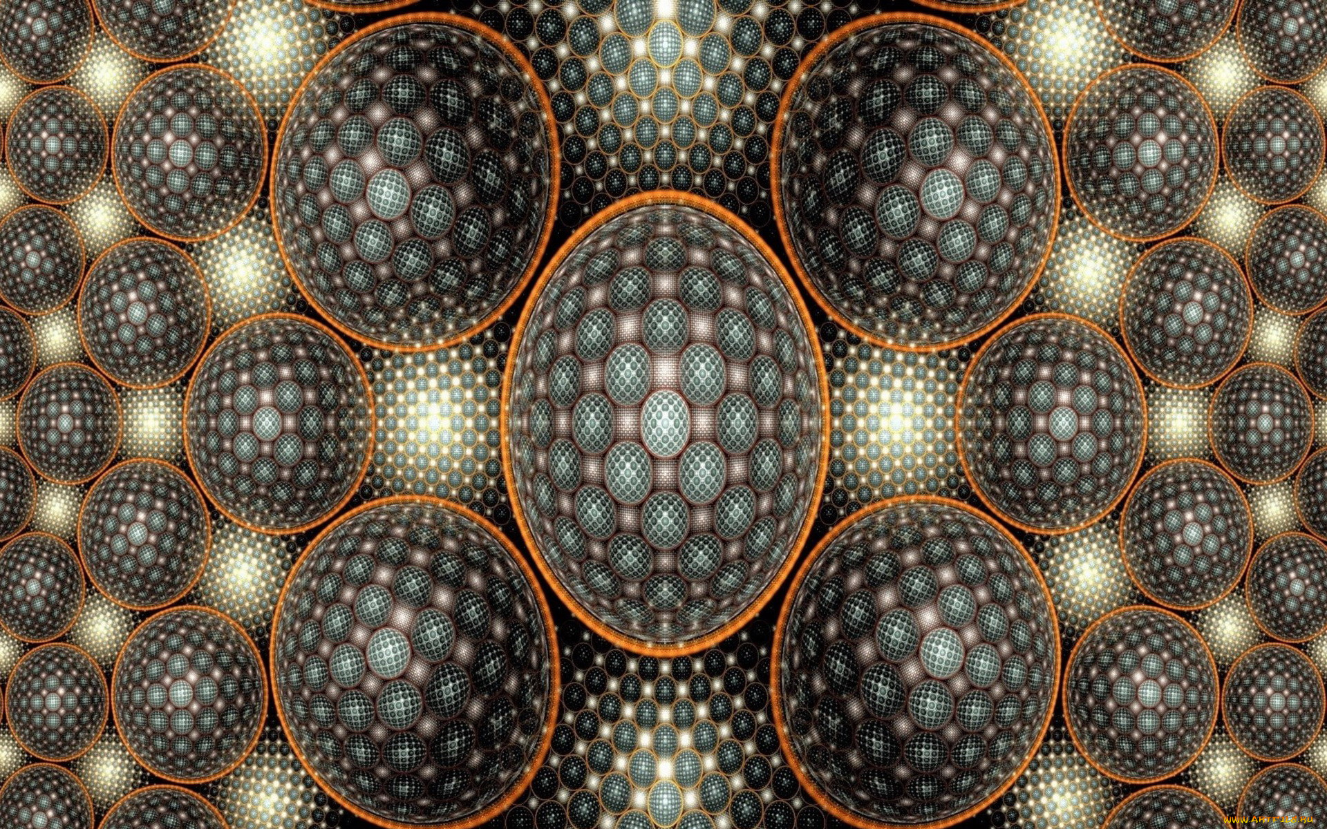 3д, графика, фракталы, , fractal, цвета, узор, фон