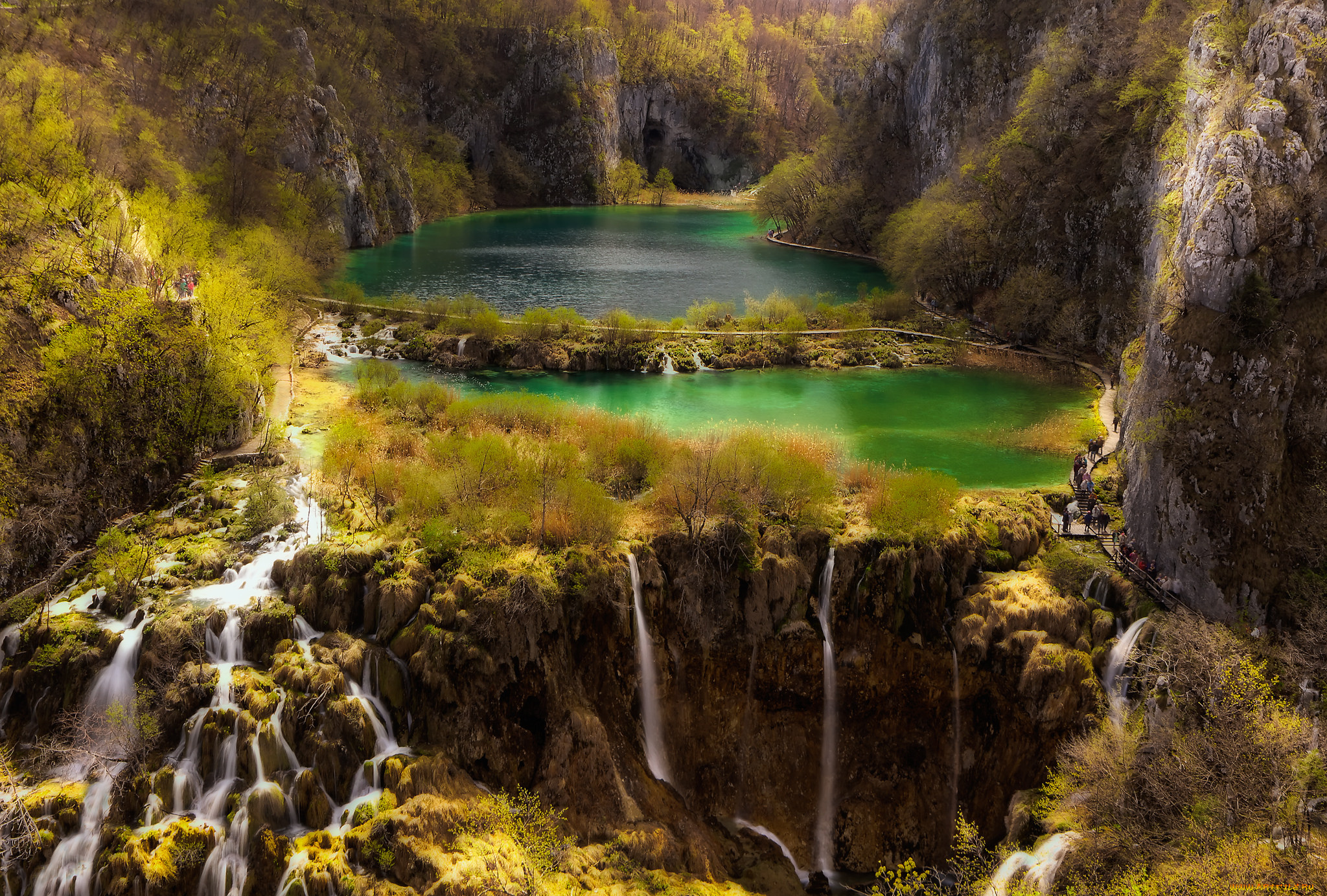 природа, водопады, простор