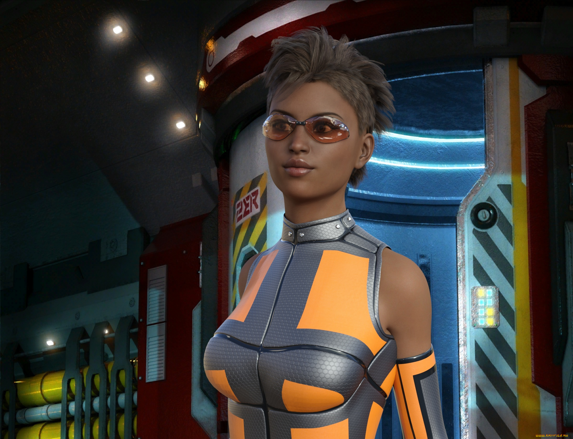 3д, графика, люди, , people, взгляд, фон, девушка