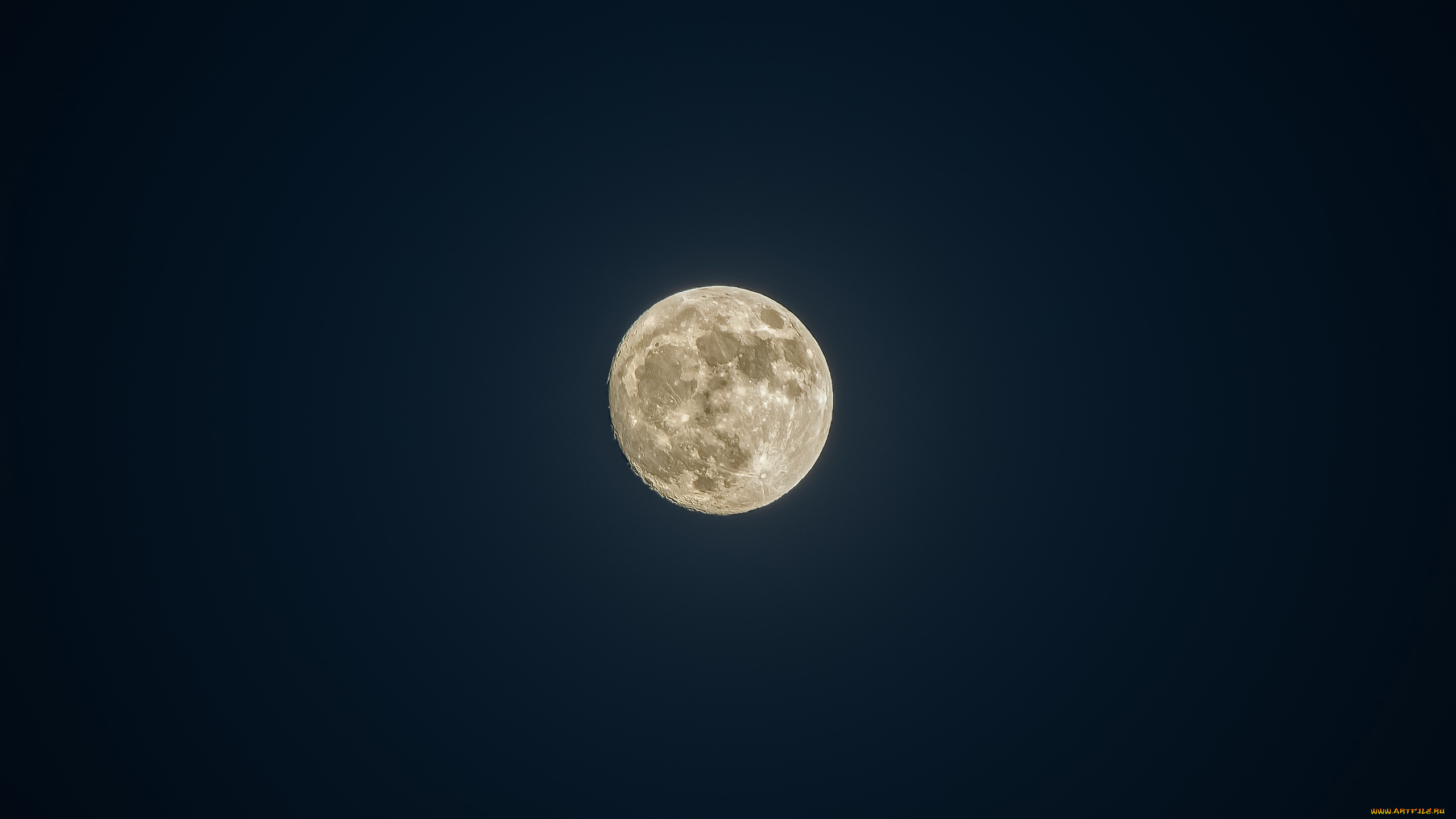 космос, луна, ночь, небо