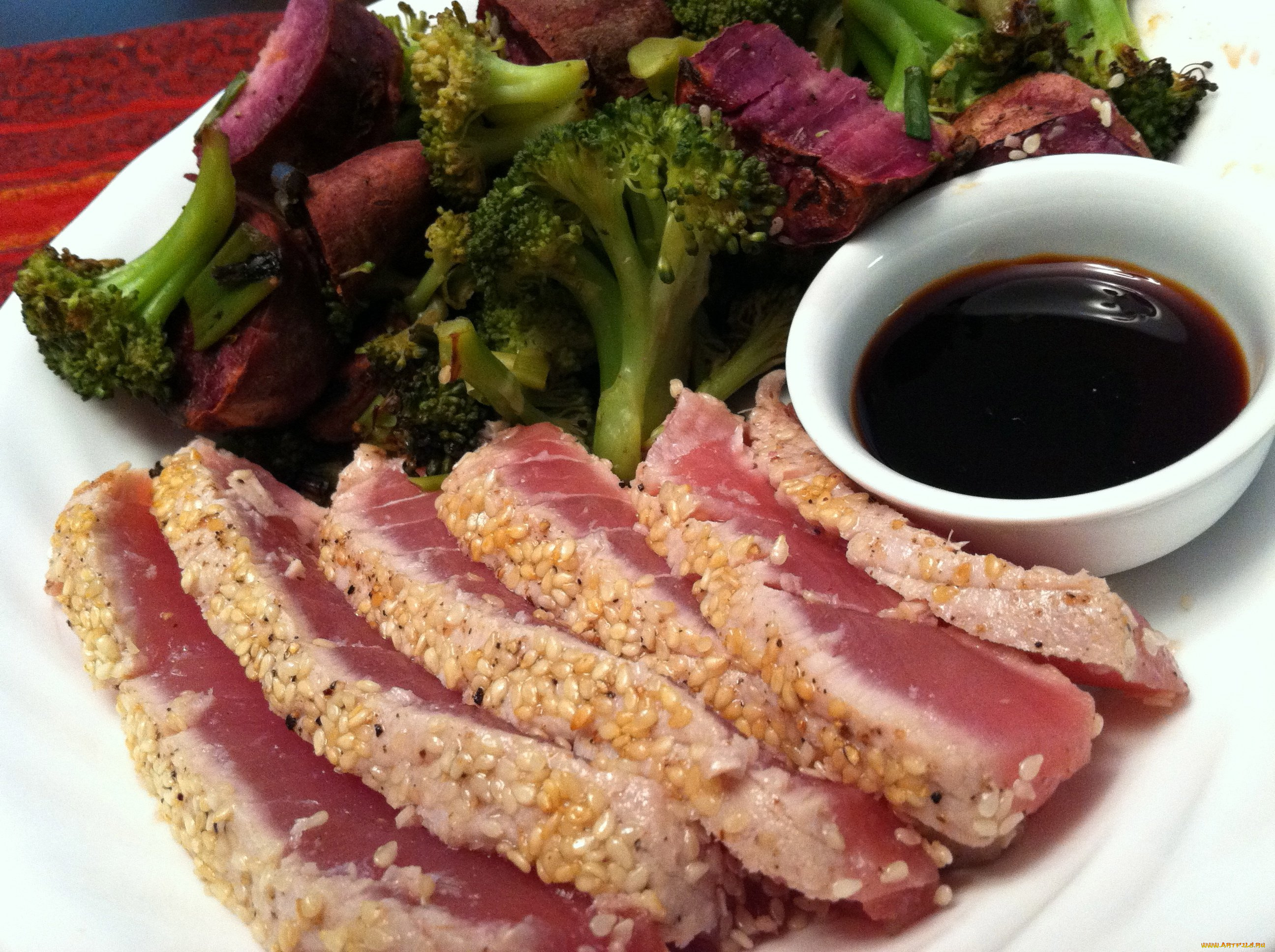 еда, рыбные, блюда, , с, морепродуктами, тунец