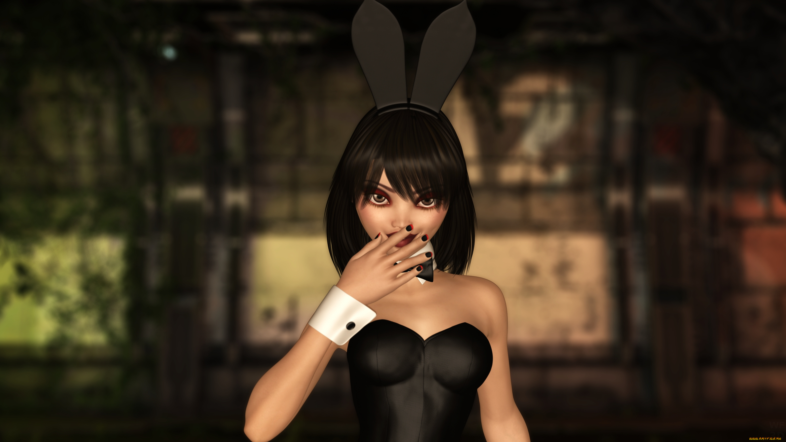 3д, графика, люди, , people, девушка, взгляд, фон