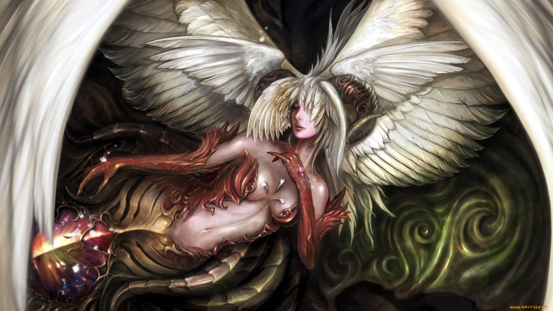 видео, игры, lineage, ii, , goddess, of, destruction, богиня, крылья