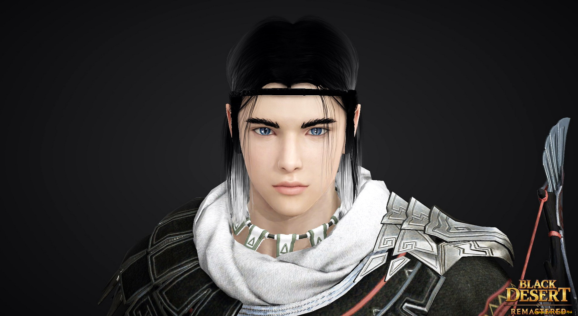 видео, игры, black, desert, online, парень, лицо, лучник