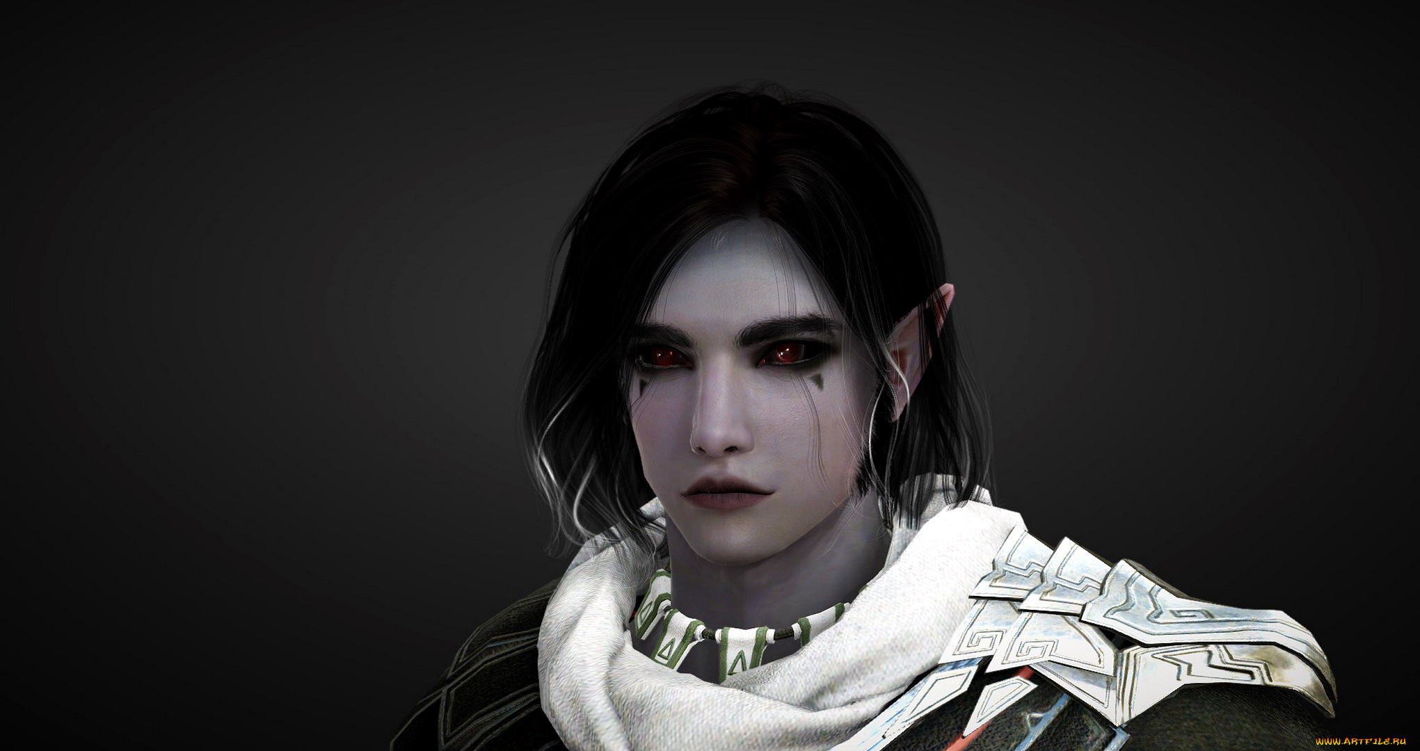 видео, игры, black, desert, online, парень, эльф, лицо