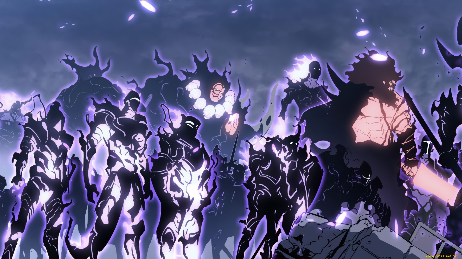 аниме, solo, leveling, поднятие, уровня, в, одиночку