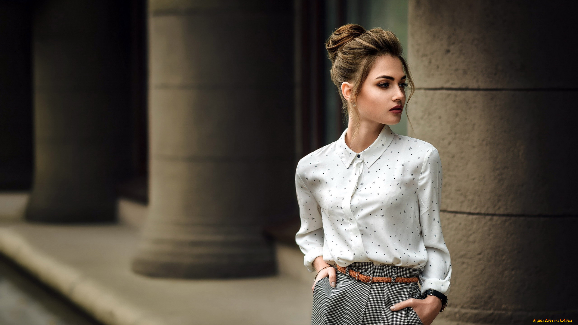 девушки, -, брюнетки, , шатенки, шатенка, блузка