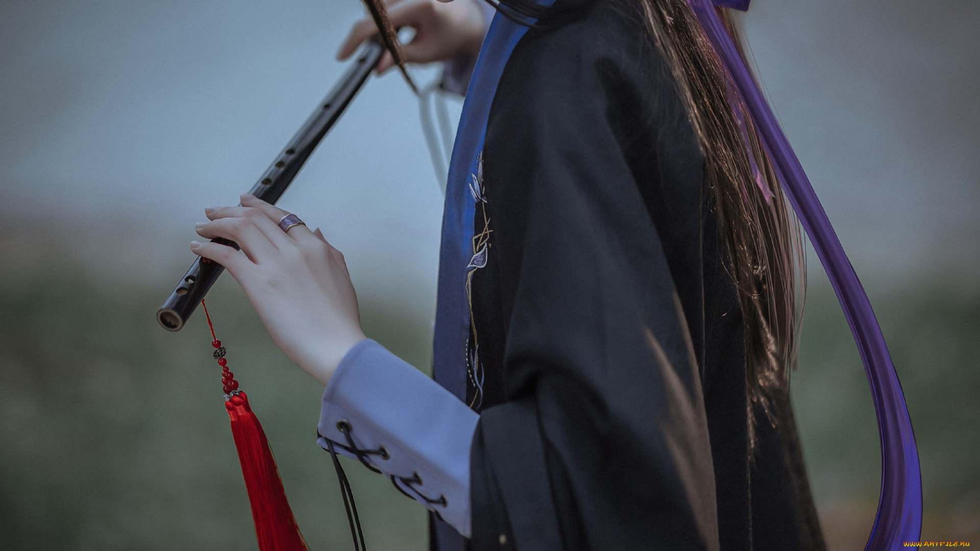 мужчины, -, креатив, , косплей, вэй, усянь, флейта, костюм