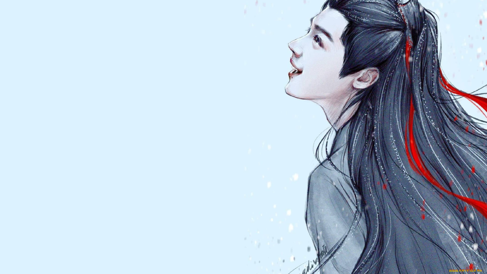 рисованное, кино, , мультфильмы, вэй, усянь, лицо