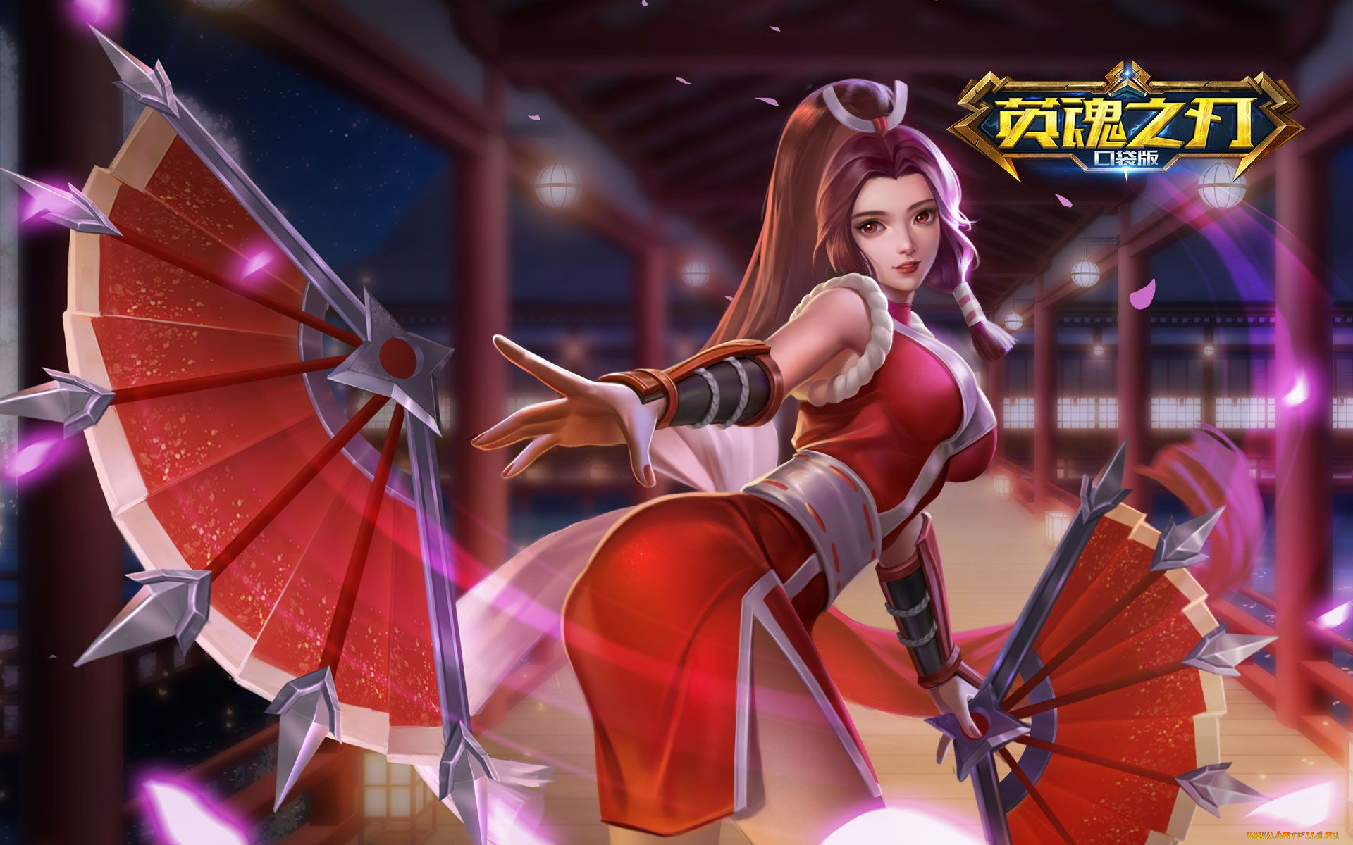 видео, игры, heroes, evolved, девушка, веера, галерея, лепестки