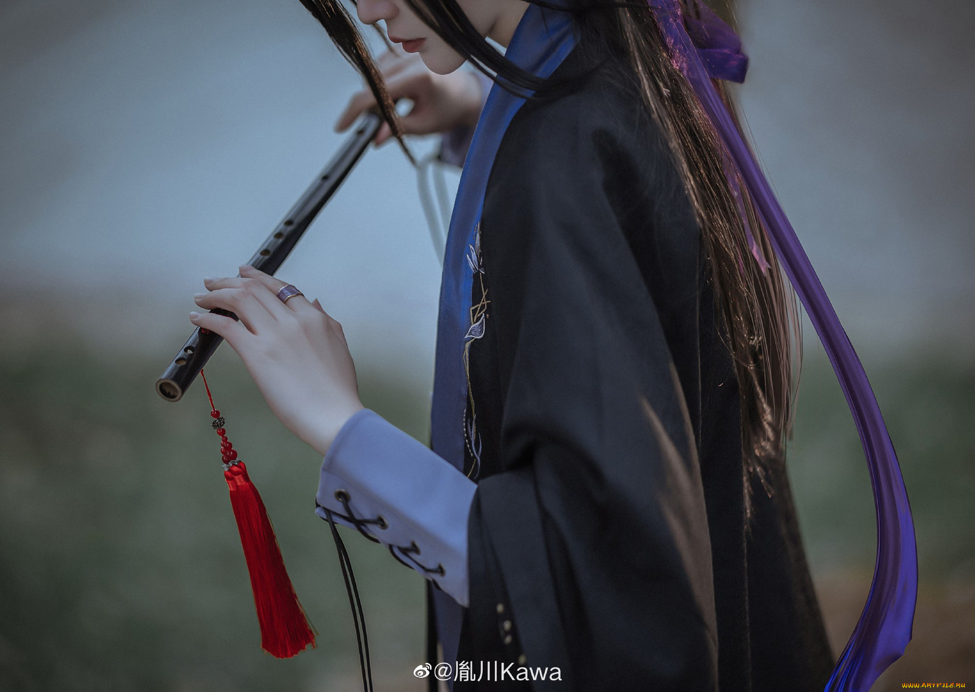 мужчины, -, креатив, , косплей, вэй, усянь, флейта, костюм