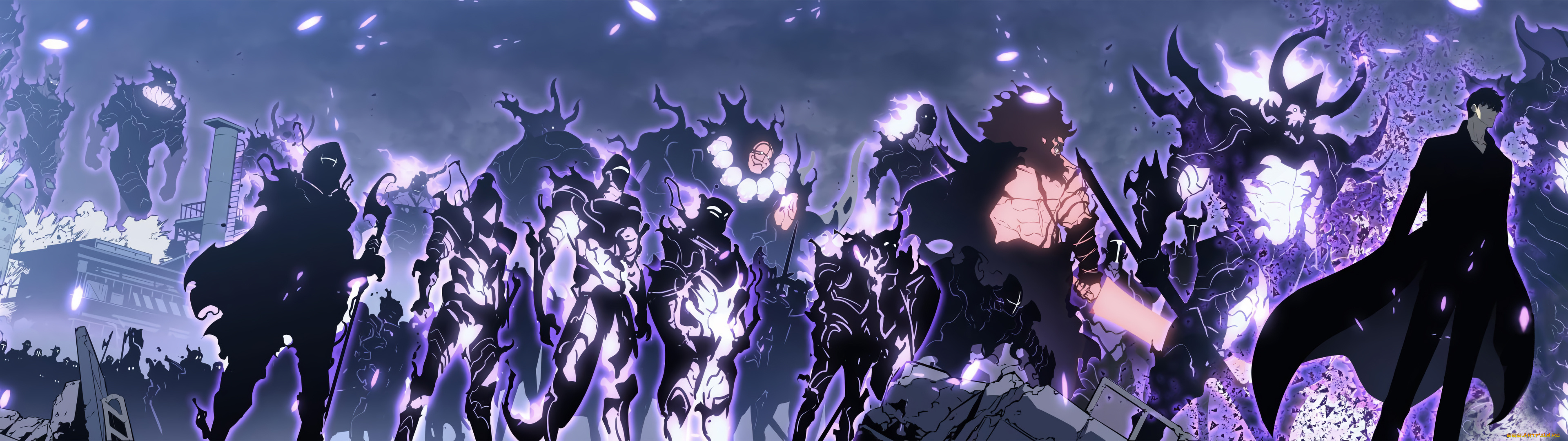 аниме, solo, leveling, поднятие, уровня, в, одиночку