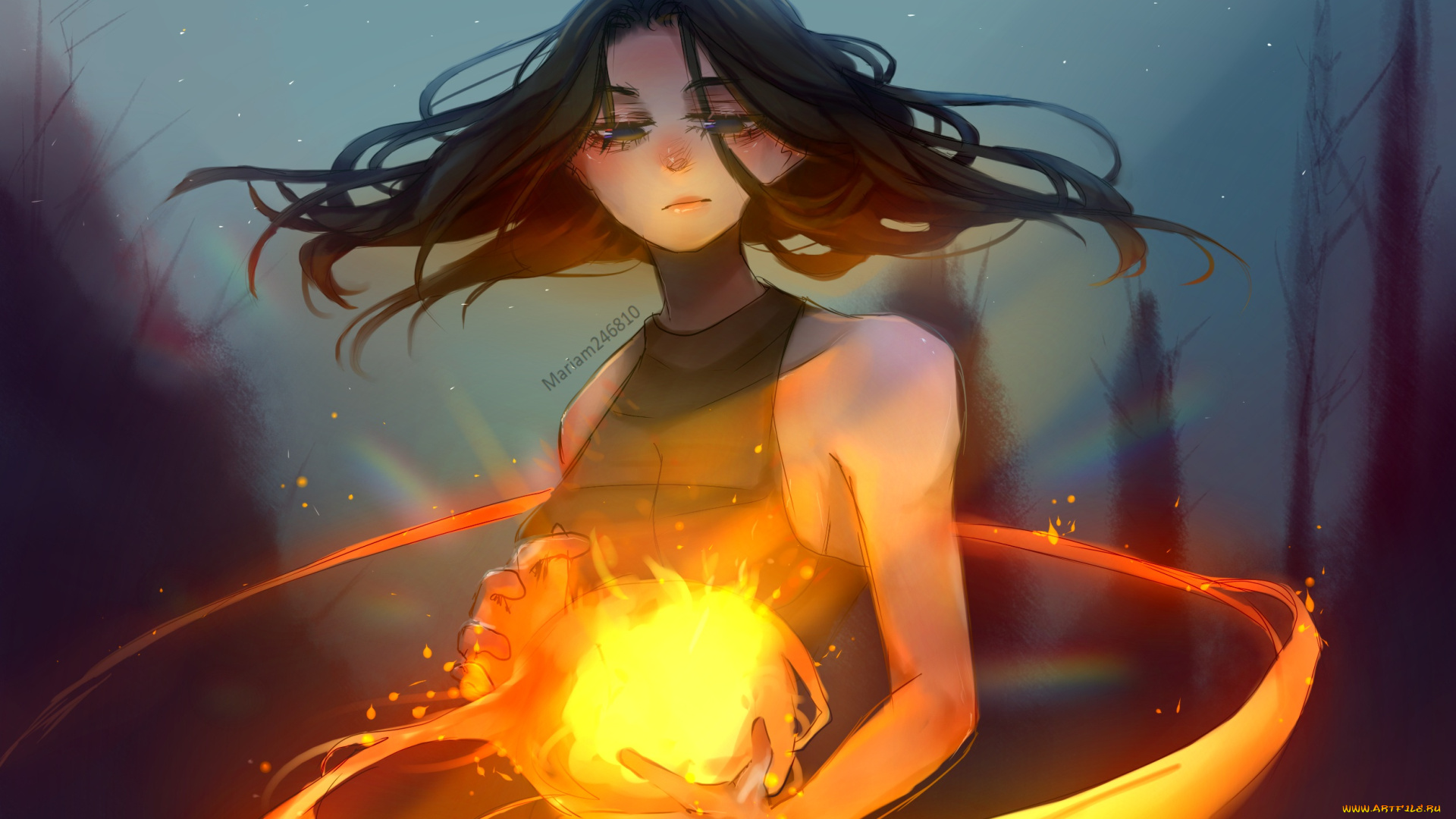 фэнтези, магия, девушка