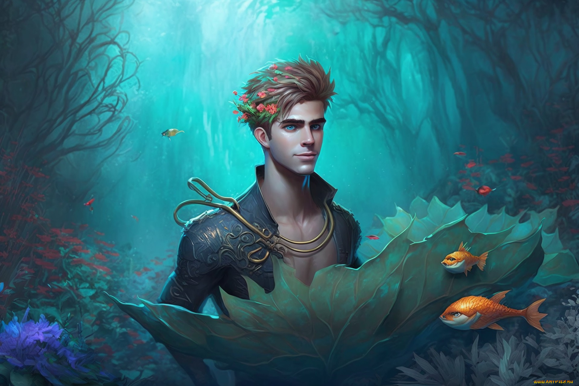 фэнтези, люди, нейросети, графика, нейроарт, ai, art, нейронные, сети, рисунки, нейро, искусство, парень