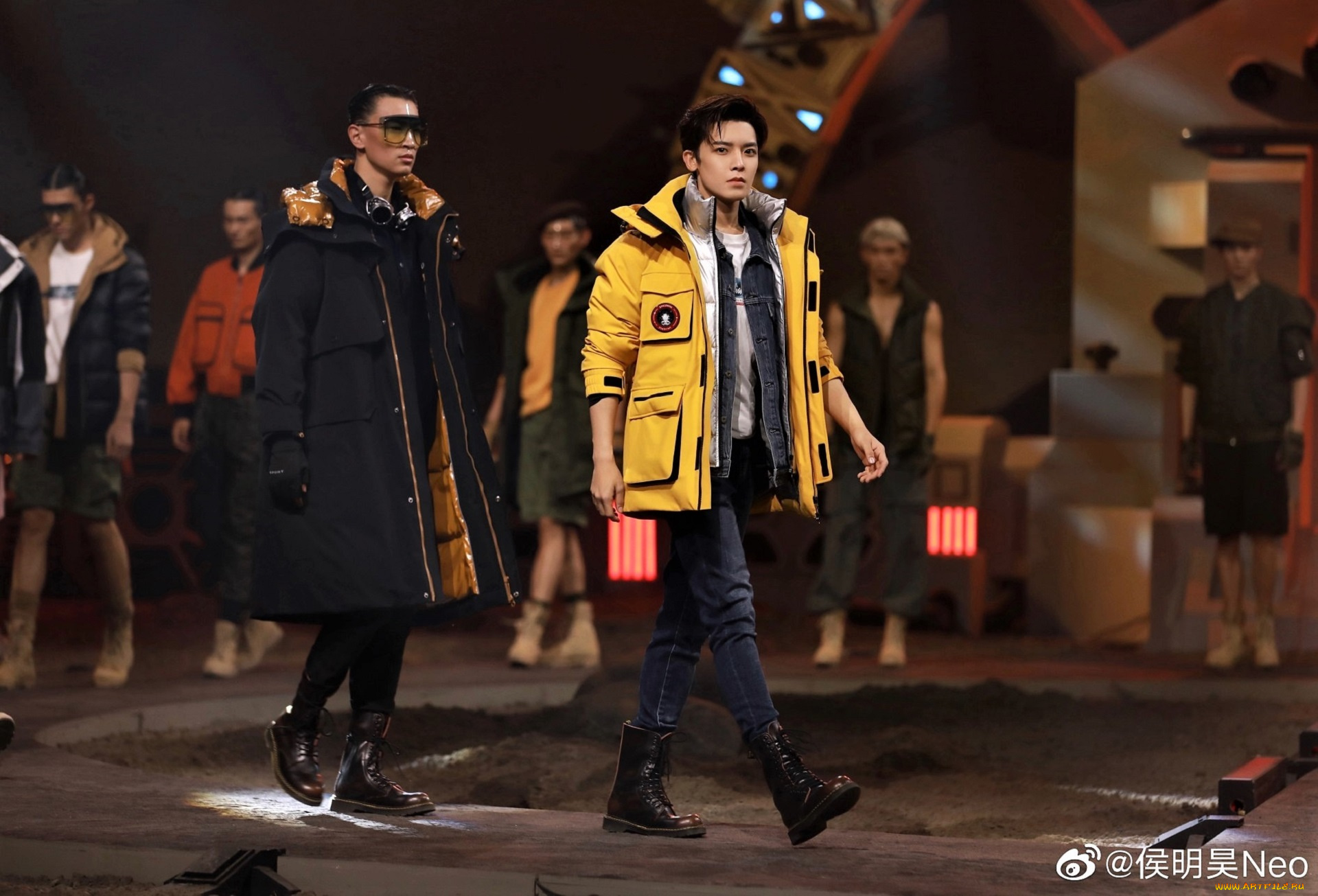 разное, знаменитости, neo, hou, актер, модели, показ, куртка