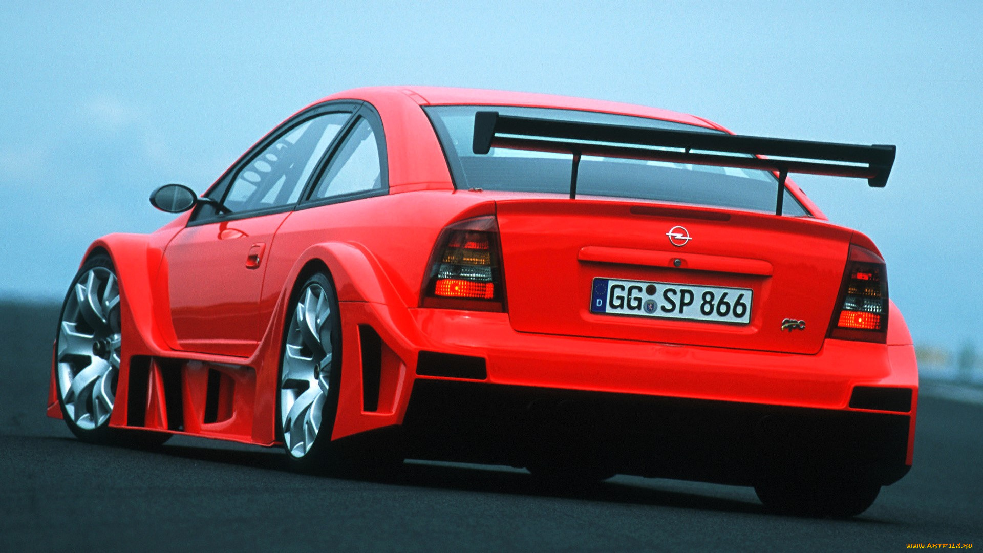 автомобили, opel, красный