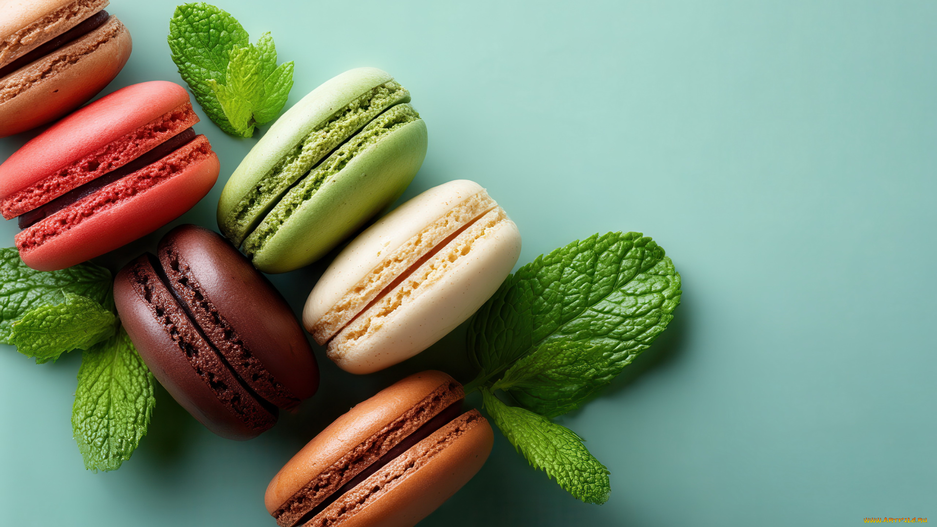 3д, графика, еда-, food, макаруны, печенье