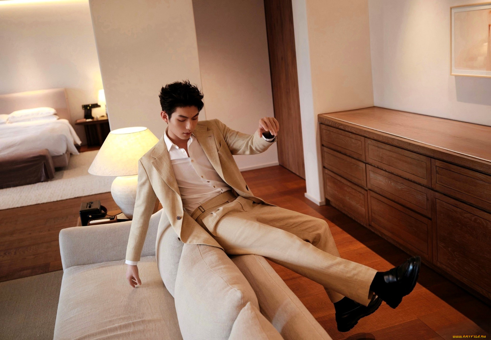 fan, zhi, xin, мужчины, актер, диван, костюм