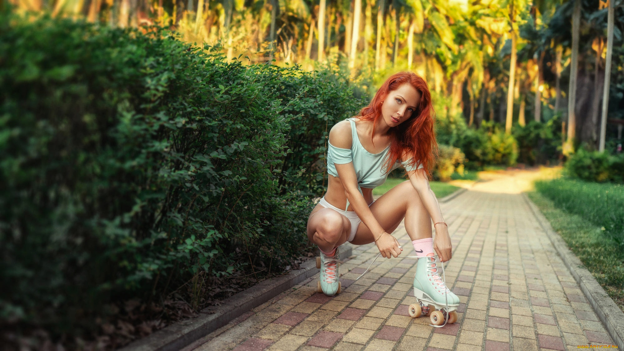 девушки, -, рыжеволосые, и, разноцветные, девушка, позирует, сергей, шишлов