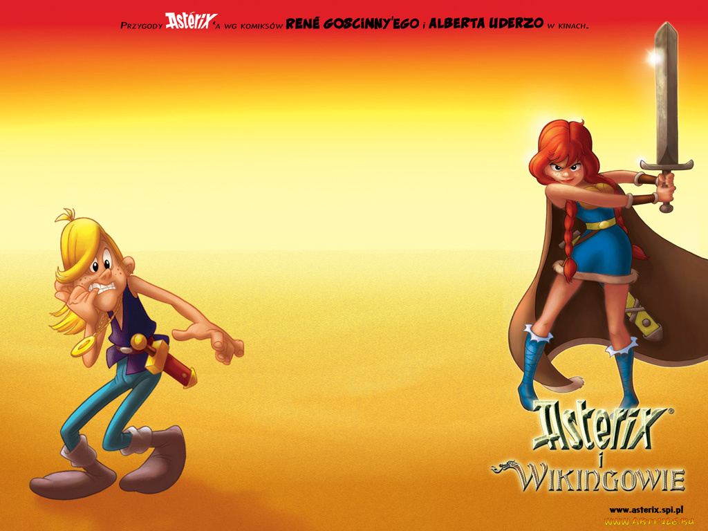 мультфильмы, asterix, and, the, vikings